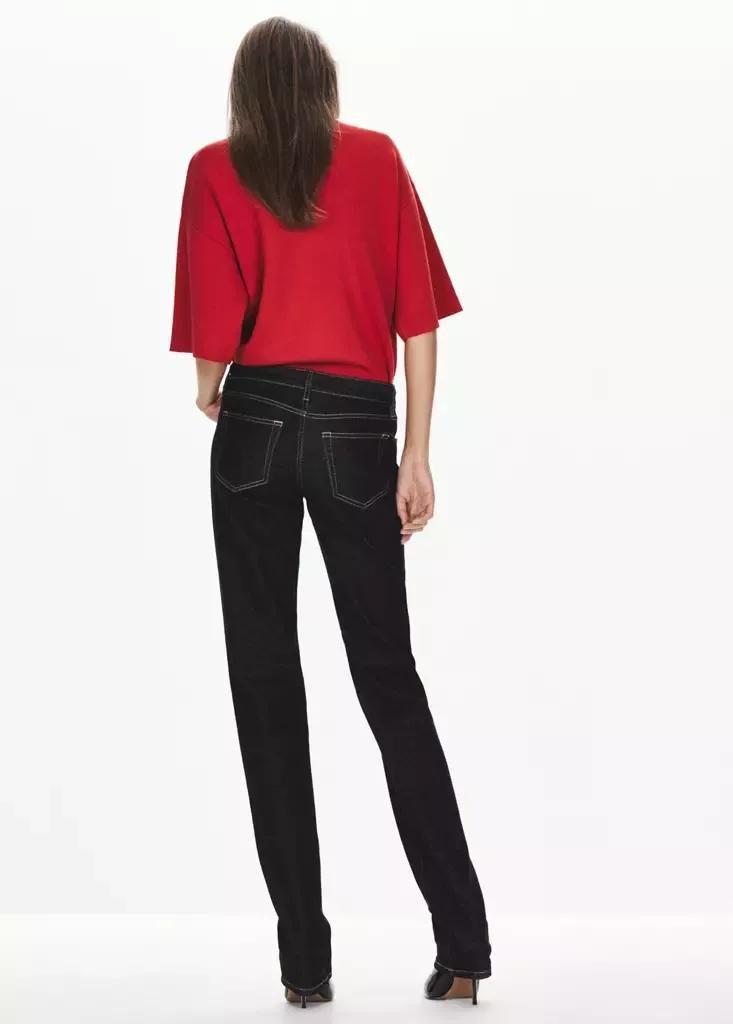 Bright Red Fine-Knit Roll-Neck Jumper, Bright Red, medium