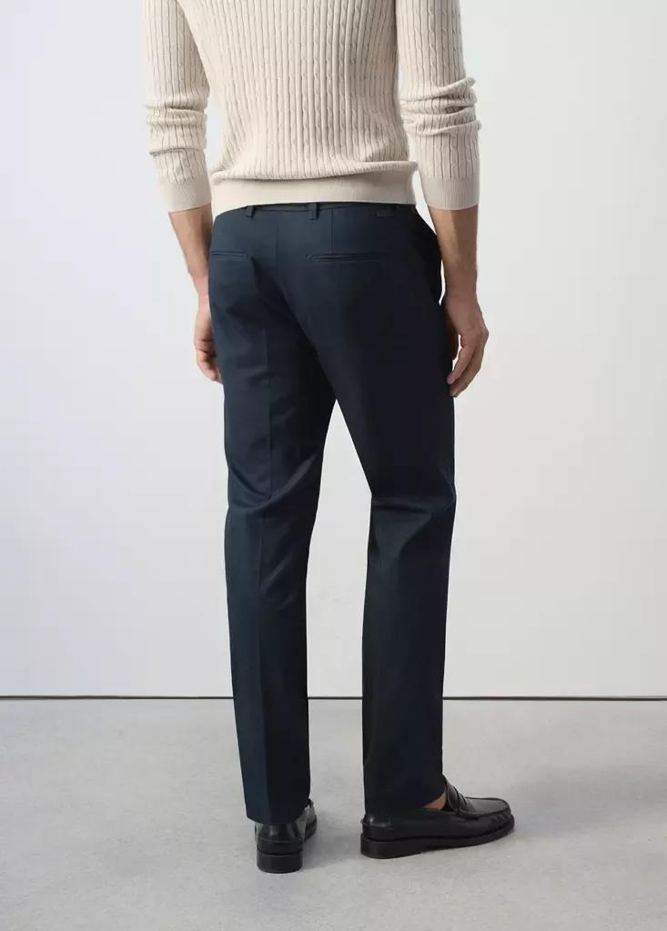 Navy Dublino Slim-Fit Chino Trousers, Navy, large image number 2