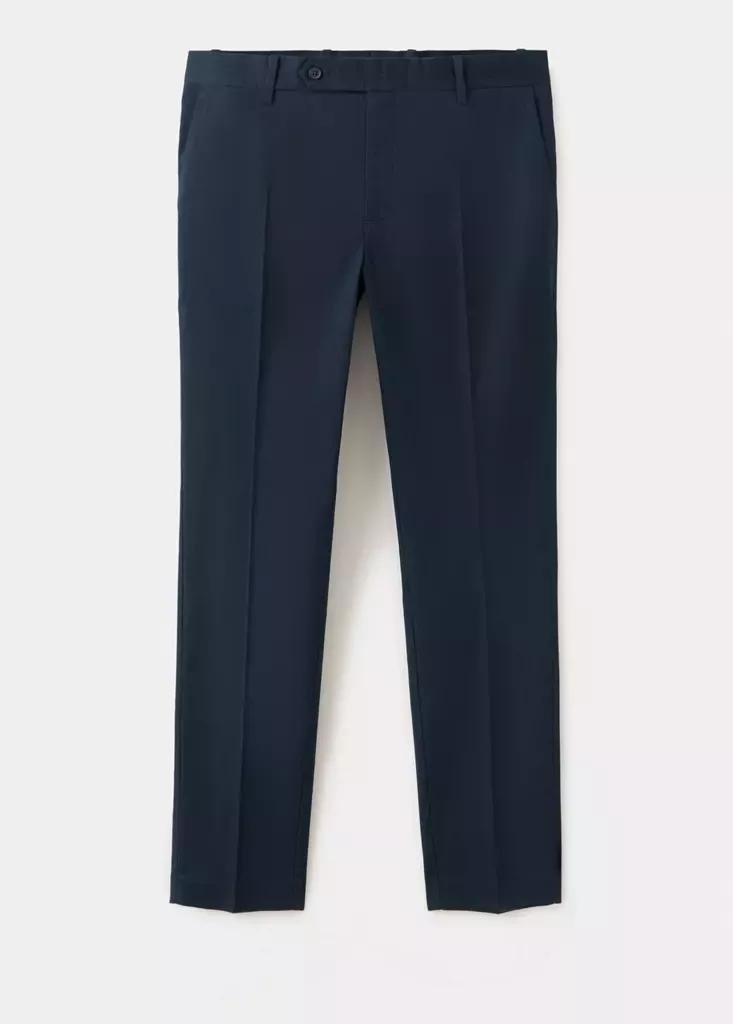 Navy Dublino Slim-Fit Chino Trousers, Navy, large image number 6