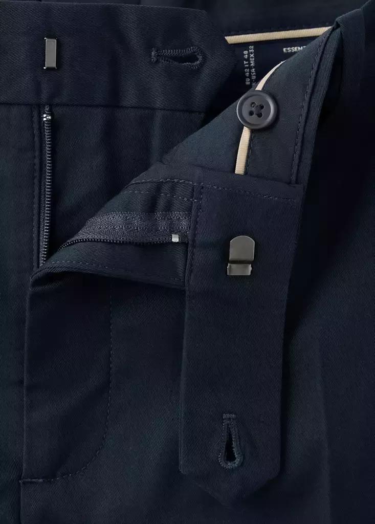 Navy Dublino Slim-Fit Chino Trousers, Navy, large image number 8