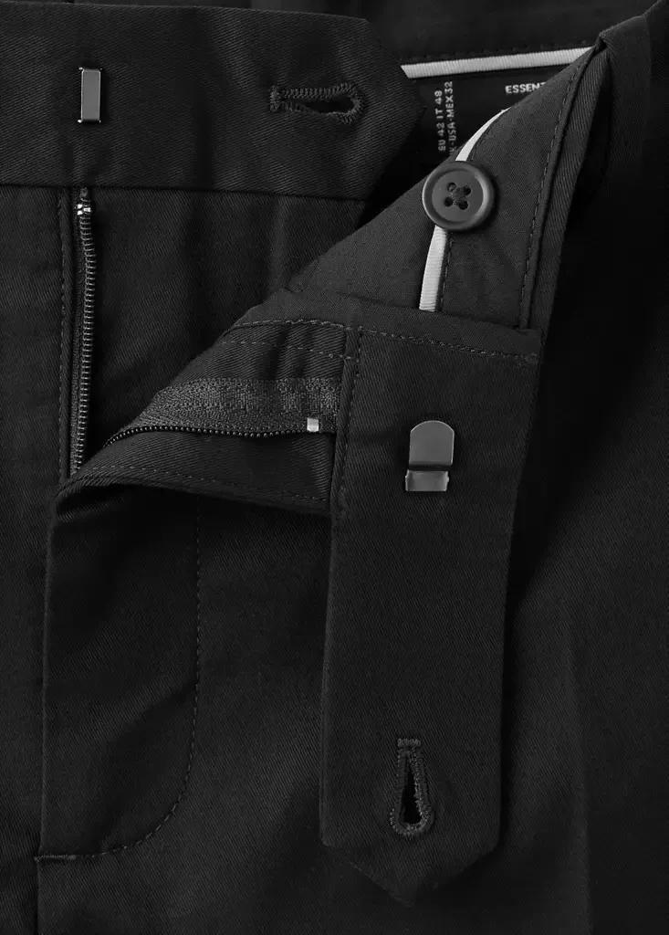Black Dublino Slim-Fit Chino Trousers, Black, large image number 7
