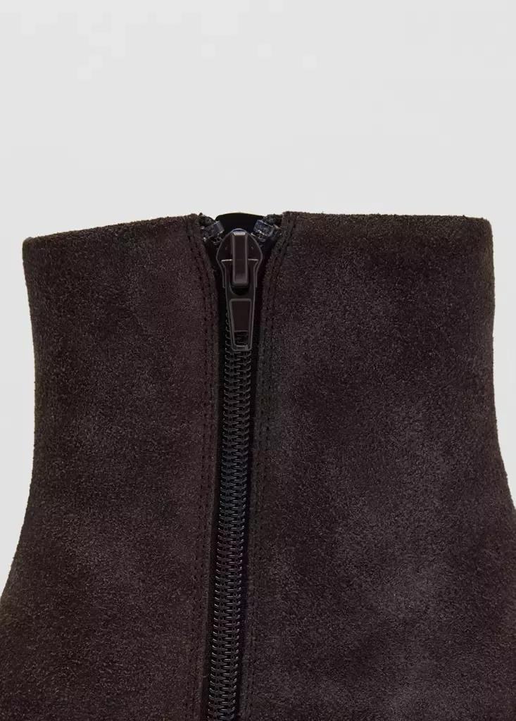 Brown Ankle Boots With Block Heel, Dark Brown, large image number 3