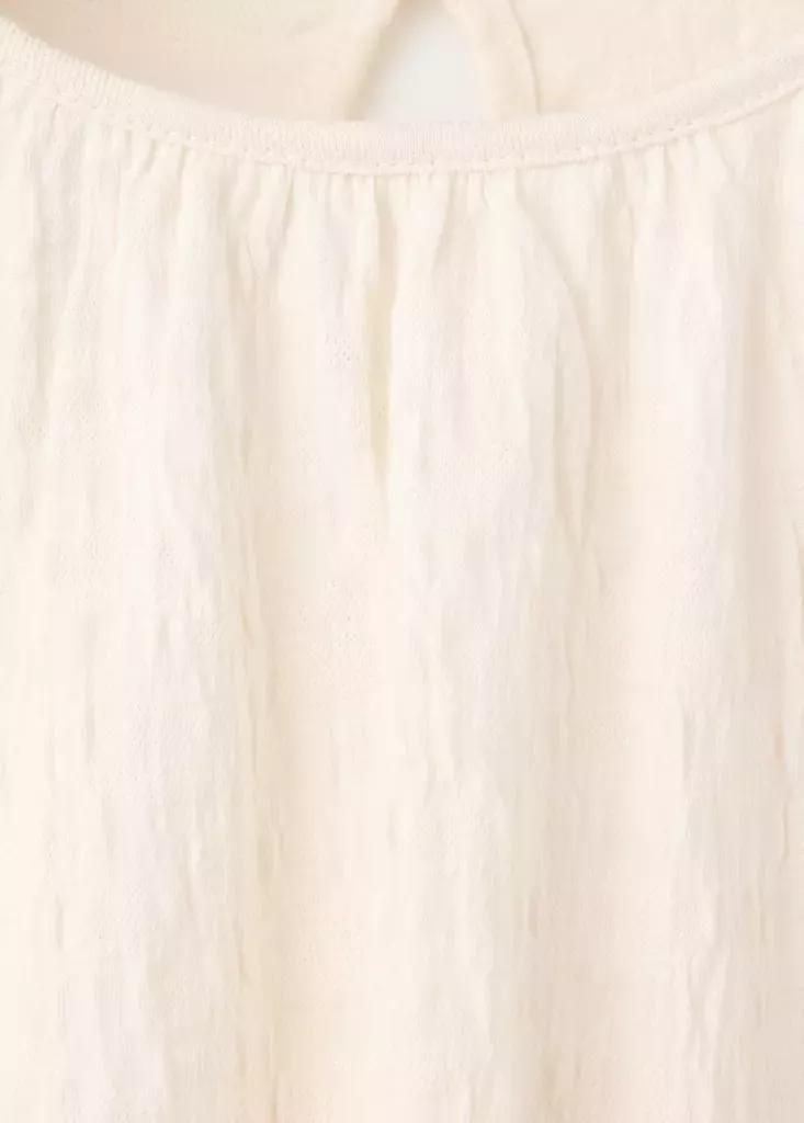 Beige Straight Cut T-Shirt, Light Beige, large image number 2