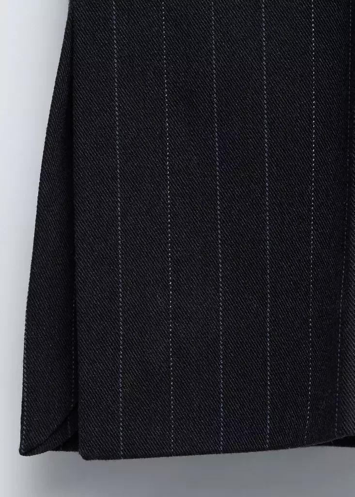 Blue Pinstripe Suit Trousers, Navy, large image number 7