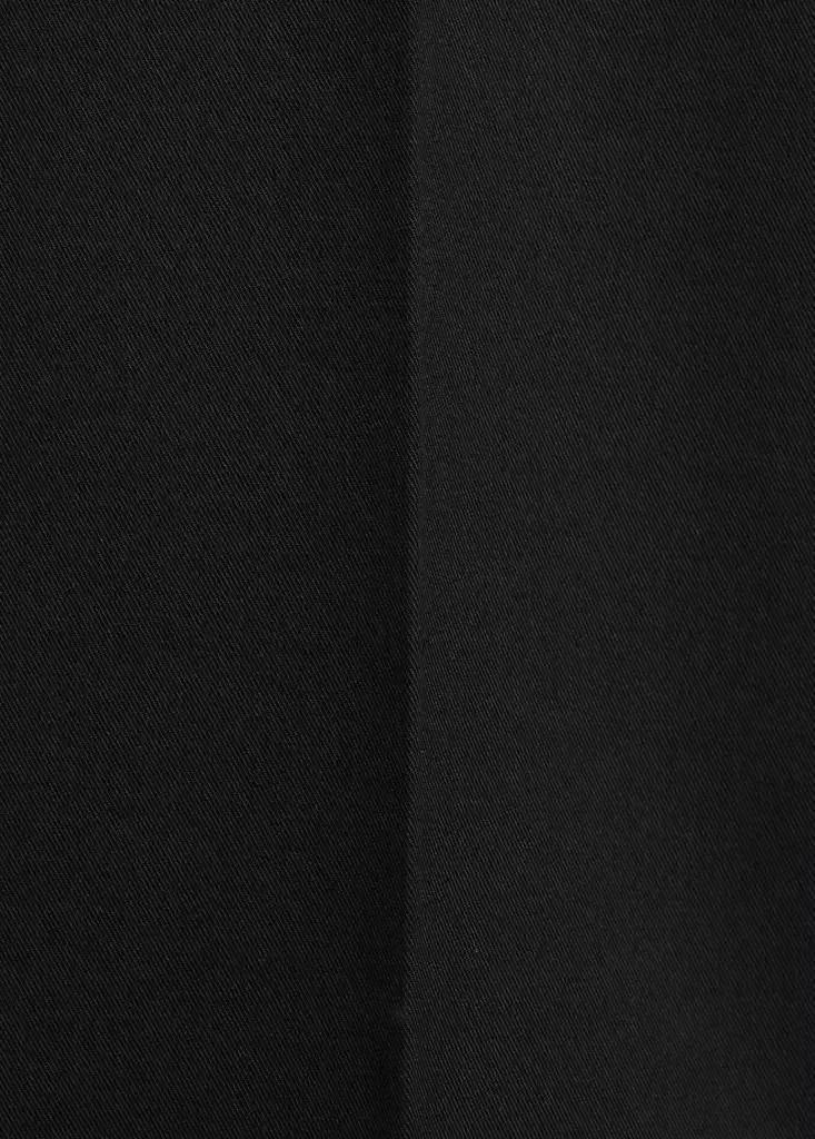 Black Low-Rise Cropped Trousers, Black, large image number 6
