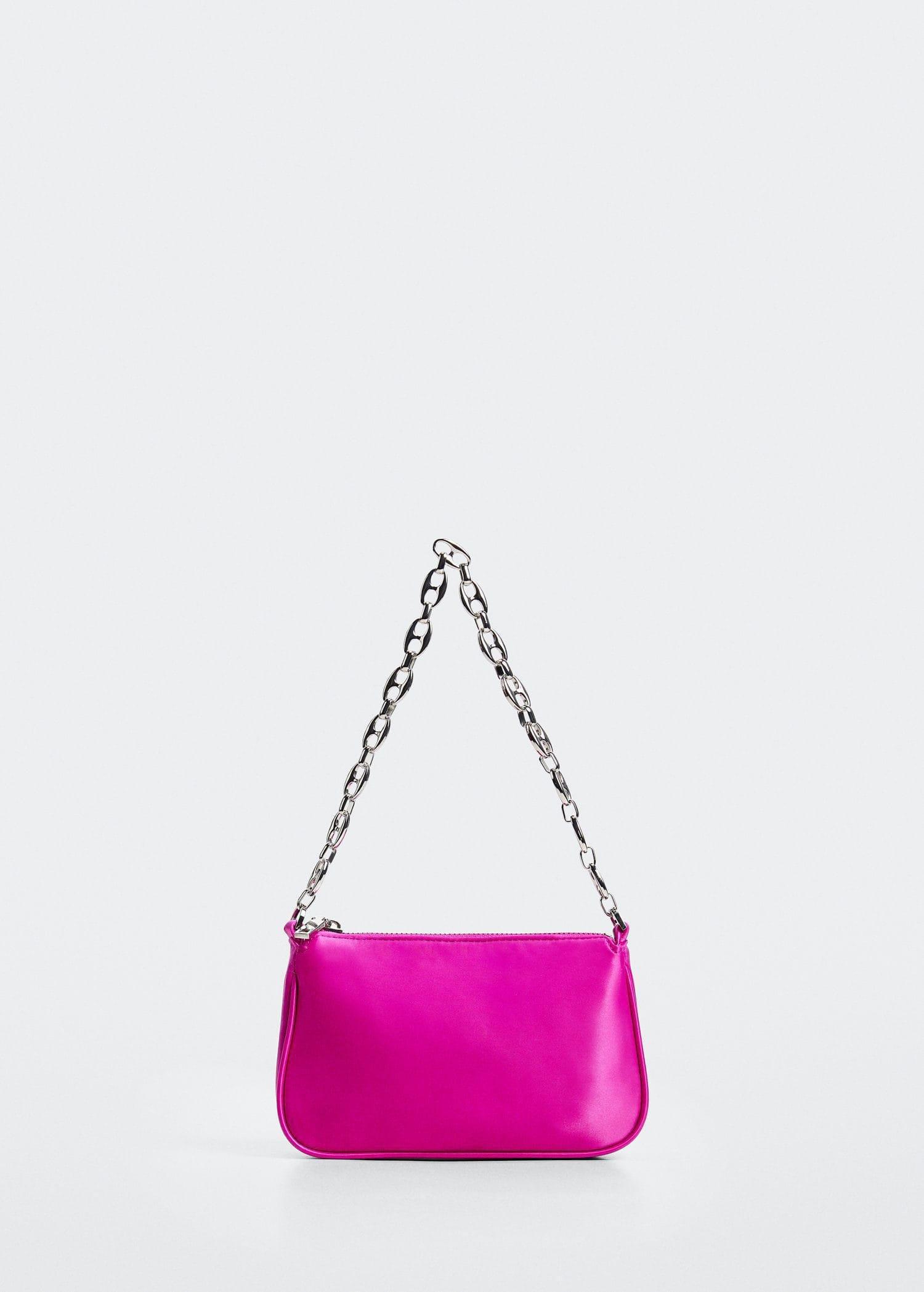 Pink Satin Chain Bag, , large image number 0