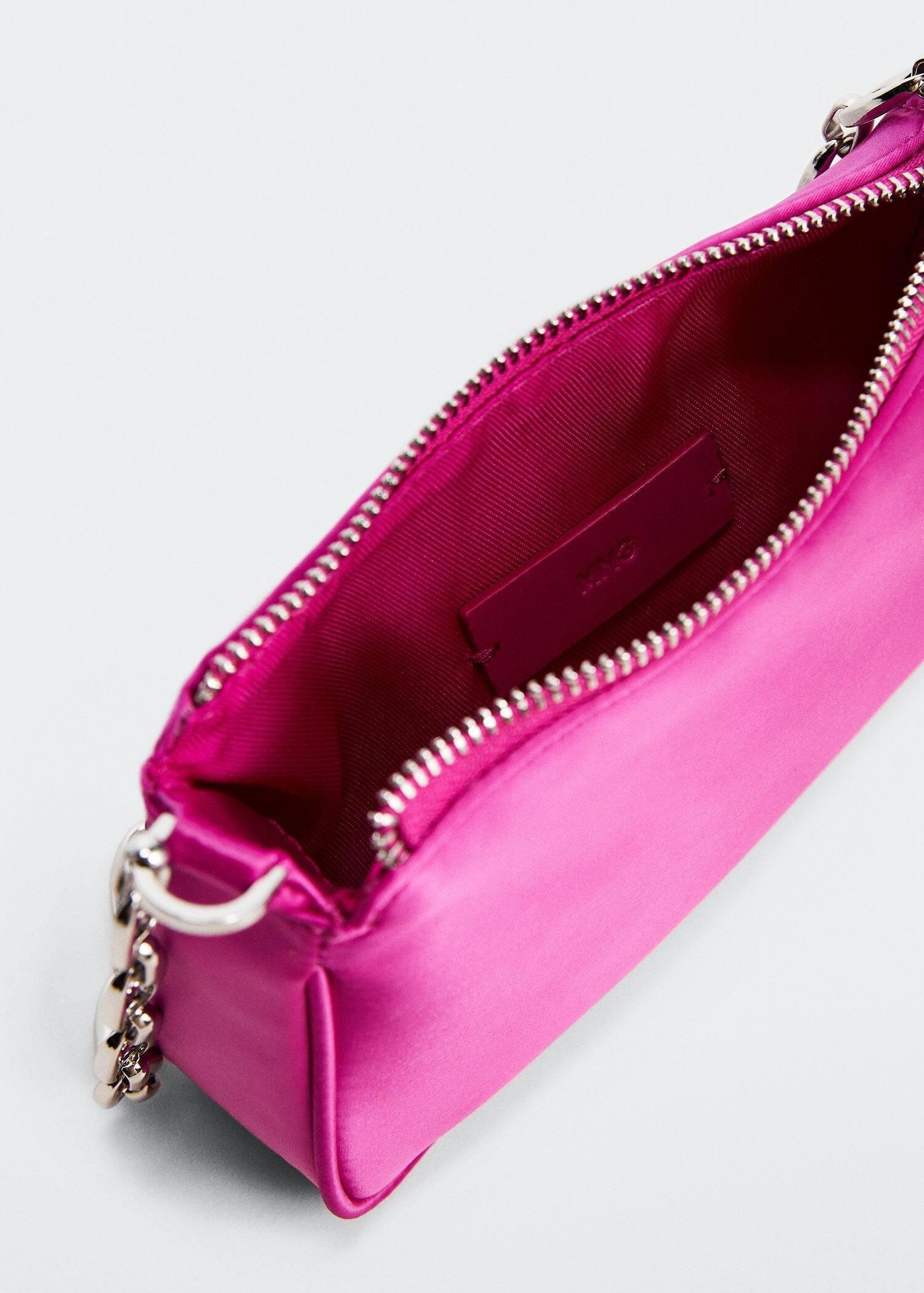 Pink Satin Chain Bag, , large image number 3
