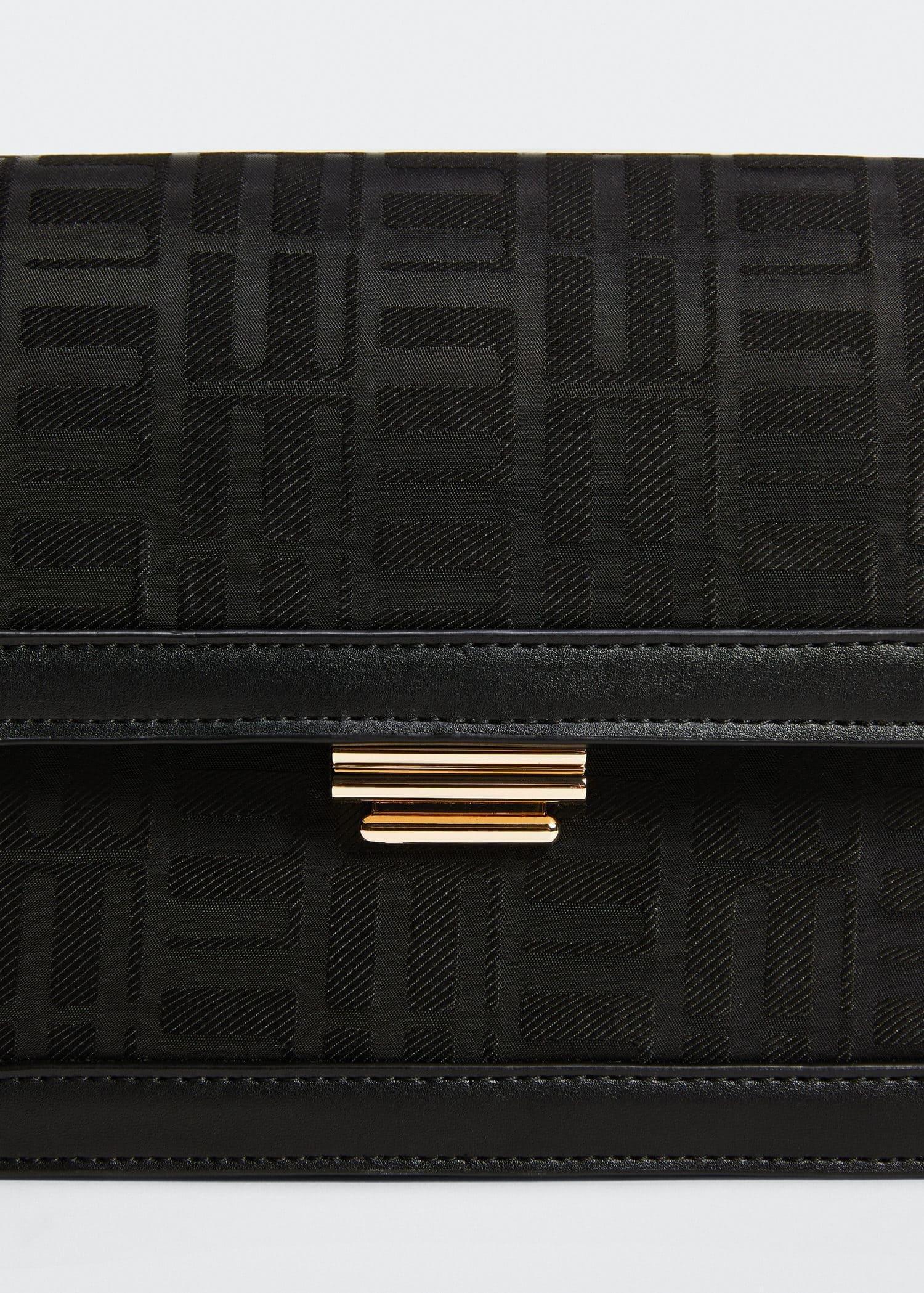 Black Texture Cross-Body Bag, , large image number 3