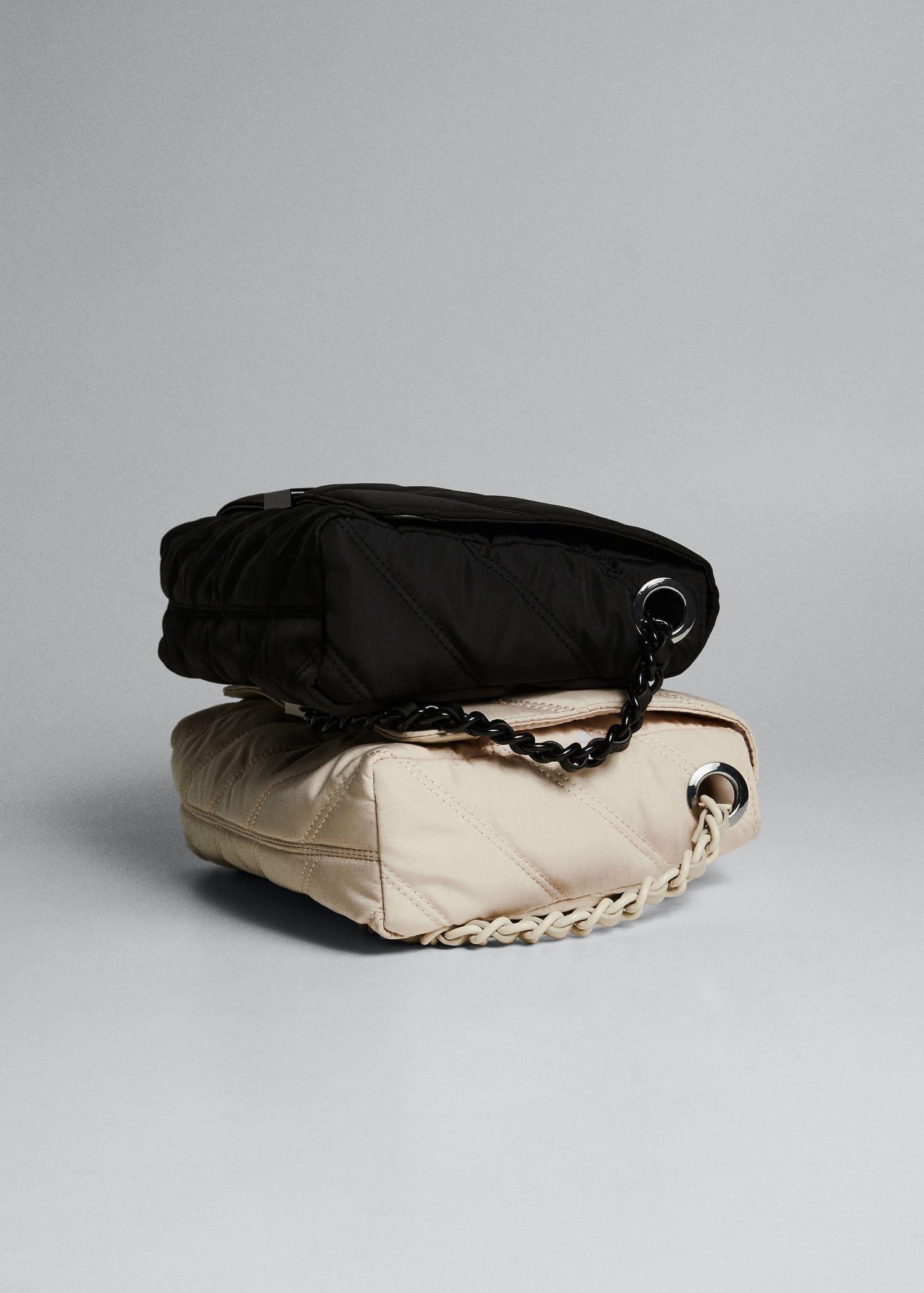 Black Texture Cross-Body Bag, , large image number 6