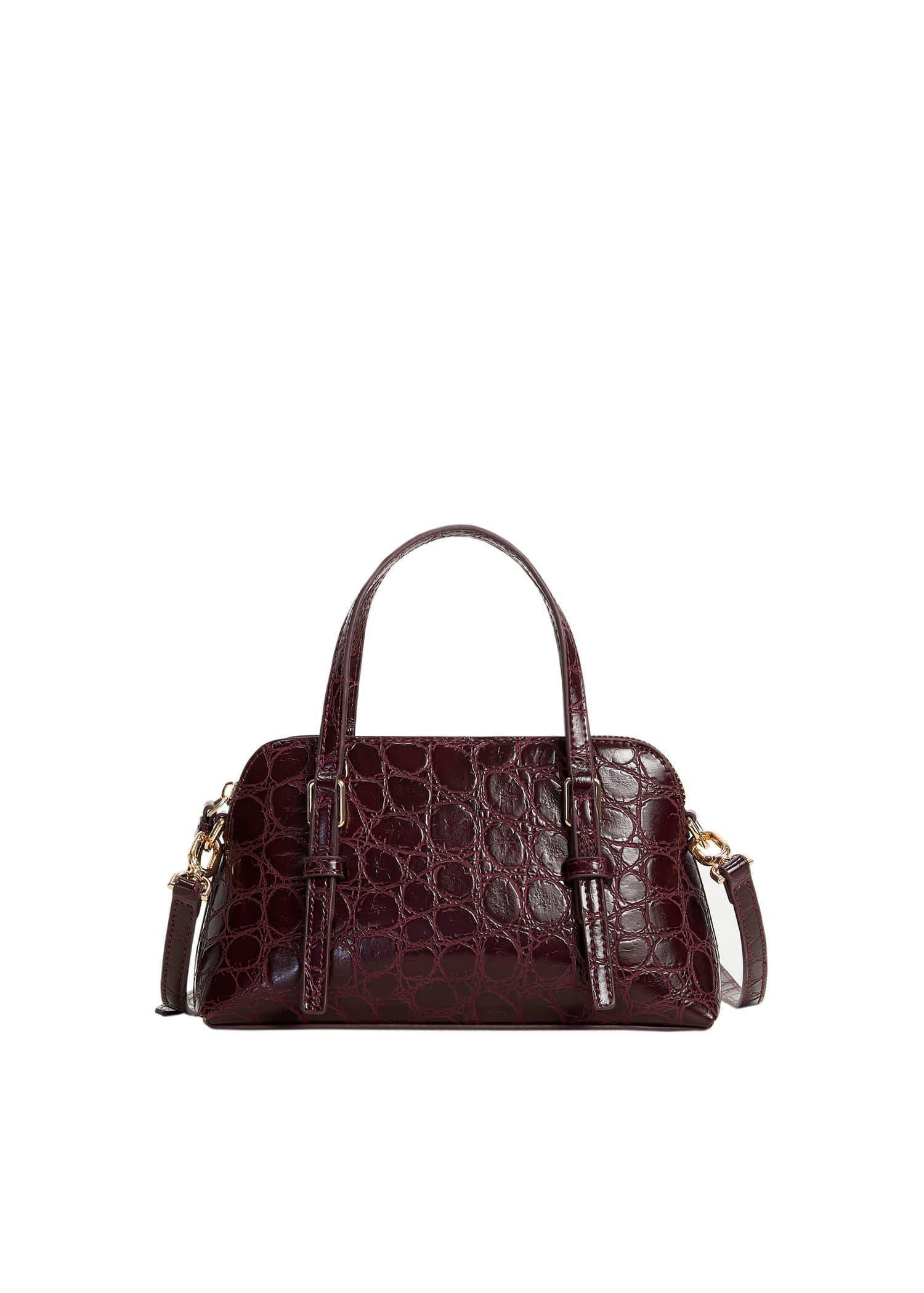 Red Cross-Body Croc-Effect Bag, , large image number 0