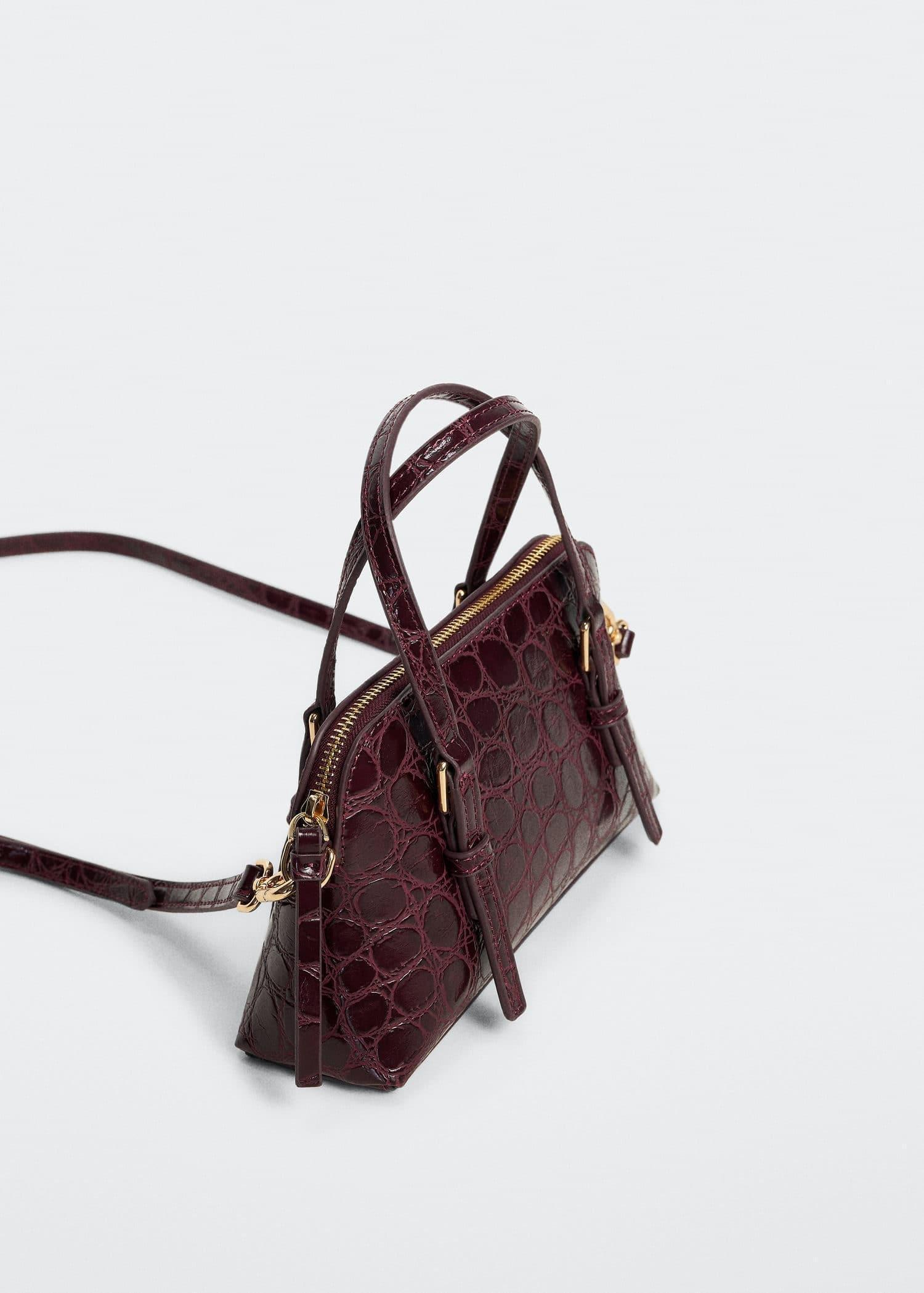 Red Cross-Body Croc-Effect Bag, , large image number 1