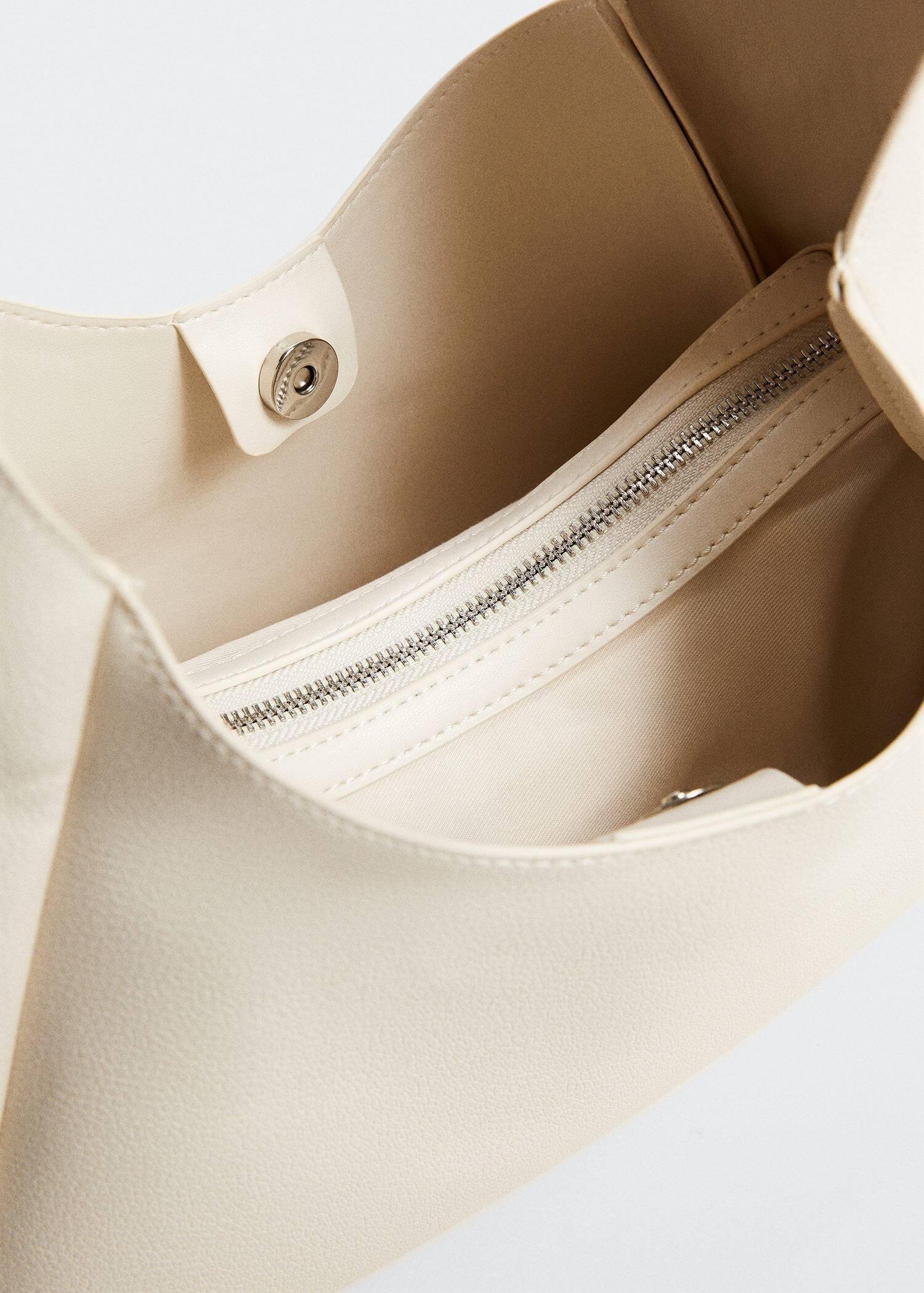 White Faux-Leather Bag, , large image number 2