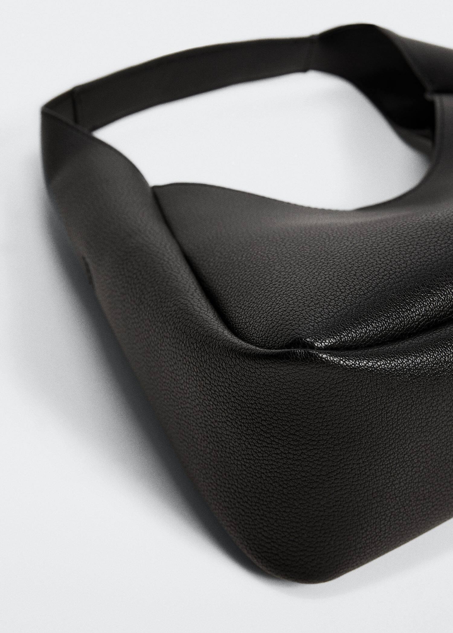 Black Faux-Leather Bag, , large image number 3