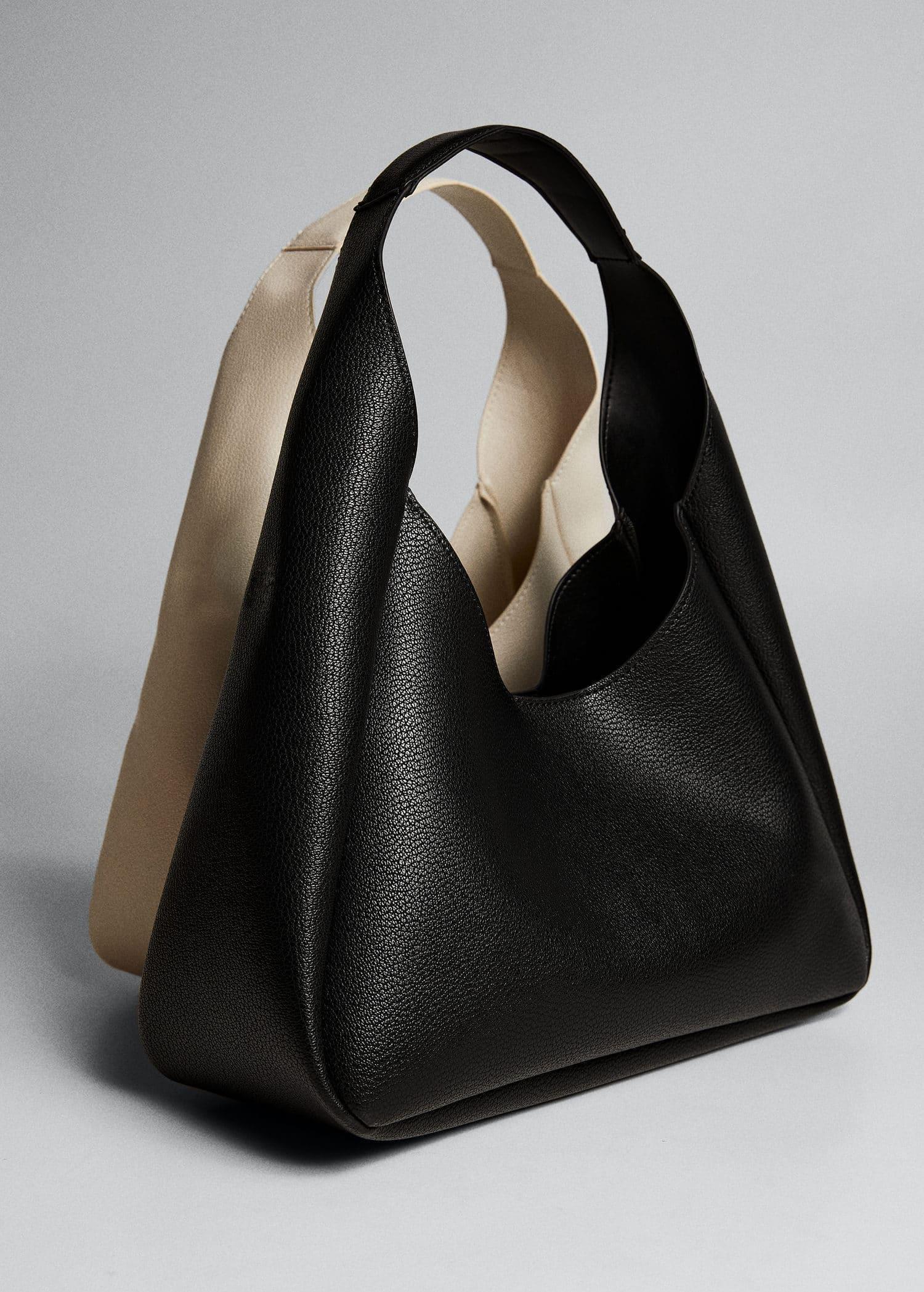 Black Faux-Leather Bag, , large image number 4