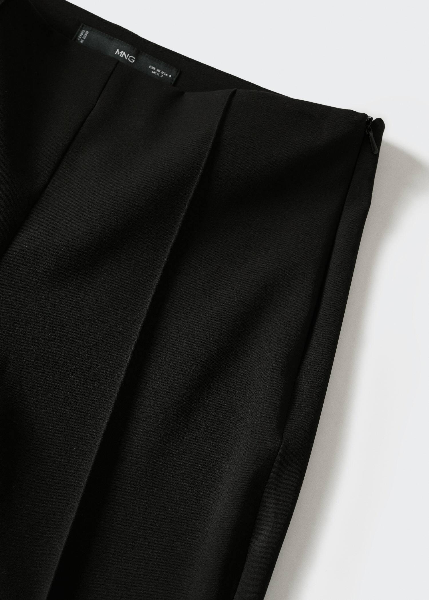 Black Straight Trousers, , large image number 5