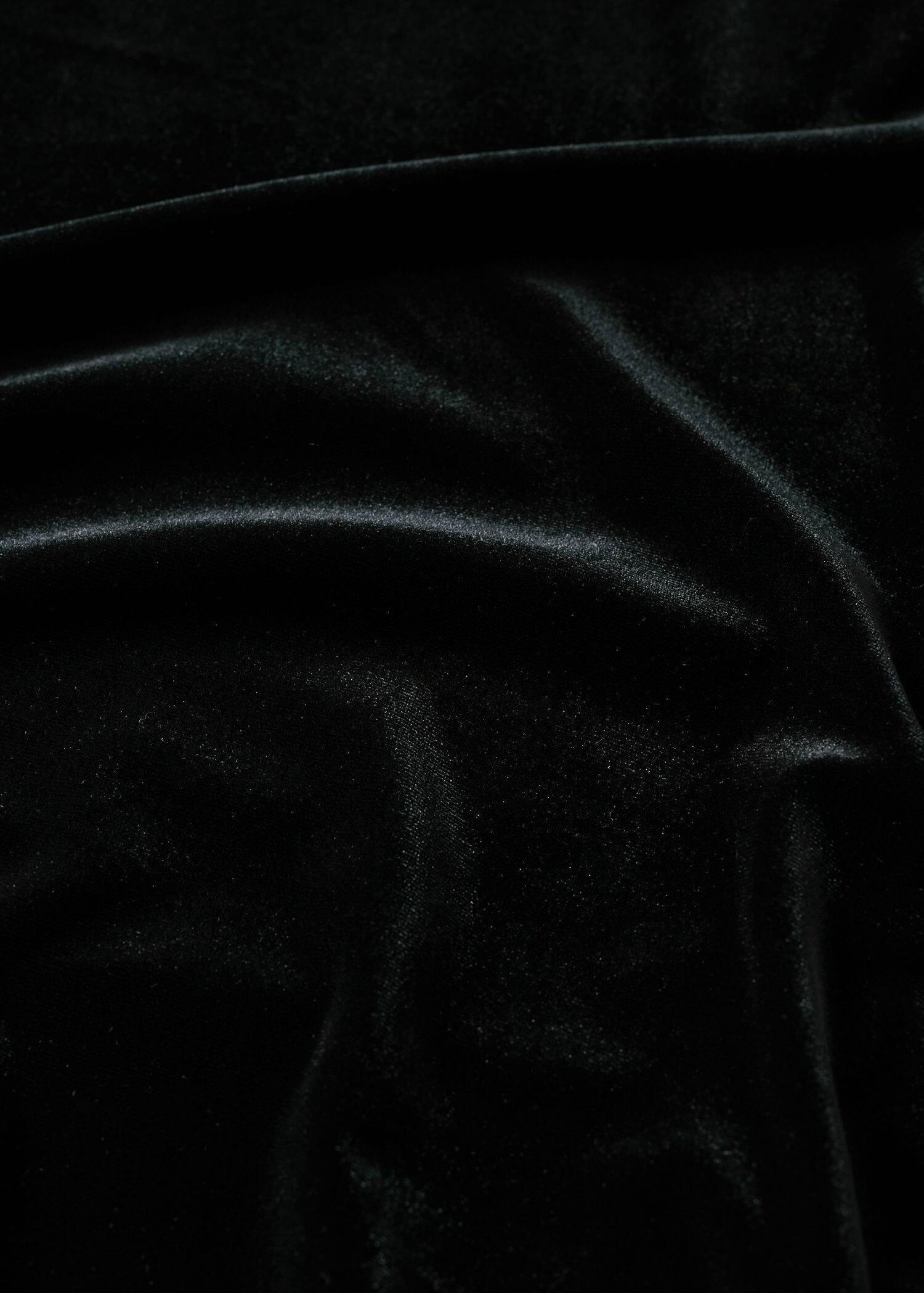 Black Velvet Shoulder Pads T-Shirt, , large image number 8