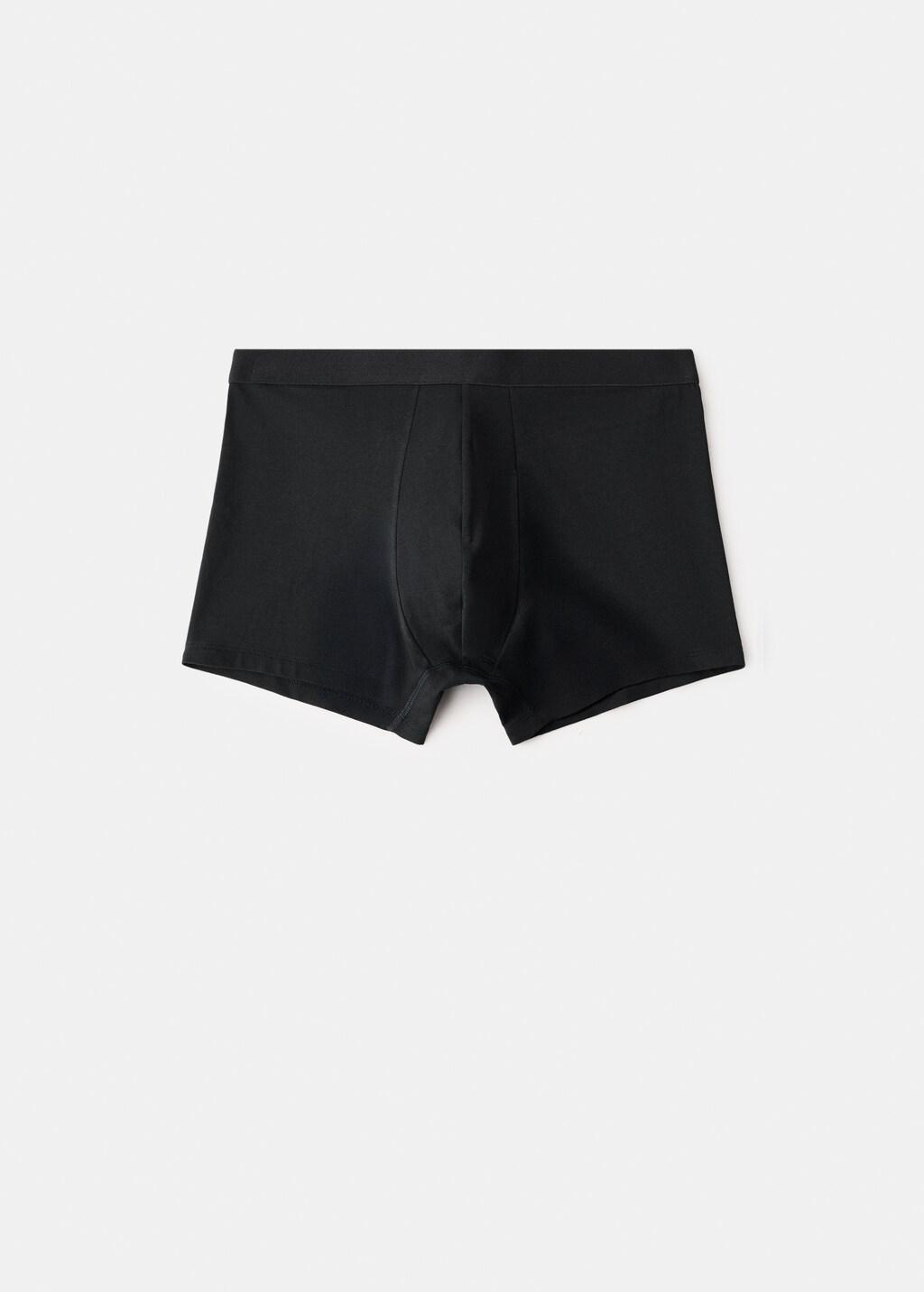 Black Cotton Underpants, Set Of 3, Black, large image number 0