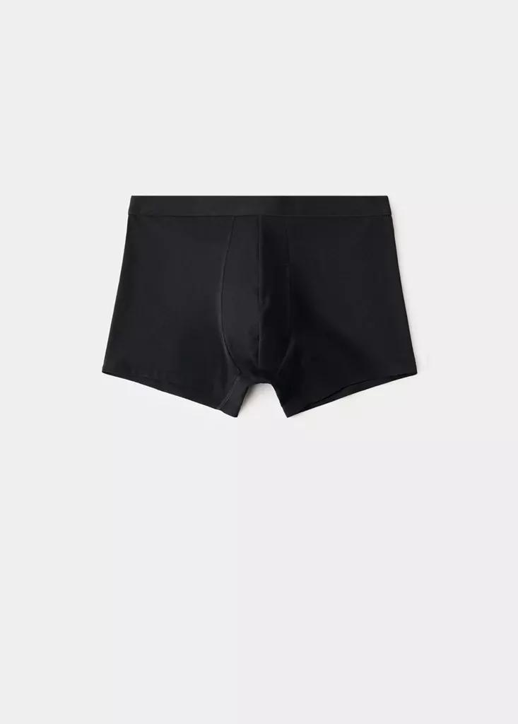 Black Cotton Underpants, Set Of 3, Black, large image number 5