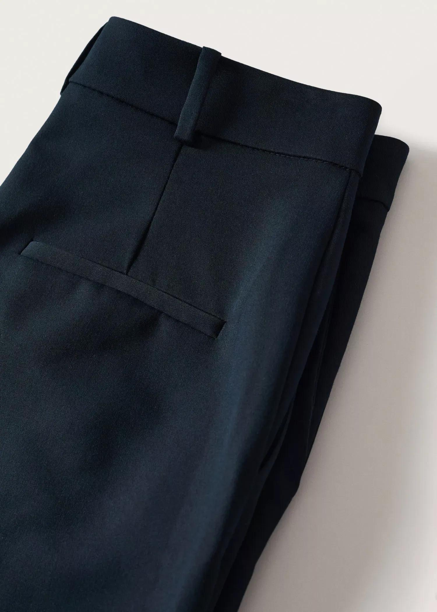 Navy Belt Suit Trousers, , large image number 6