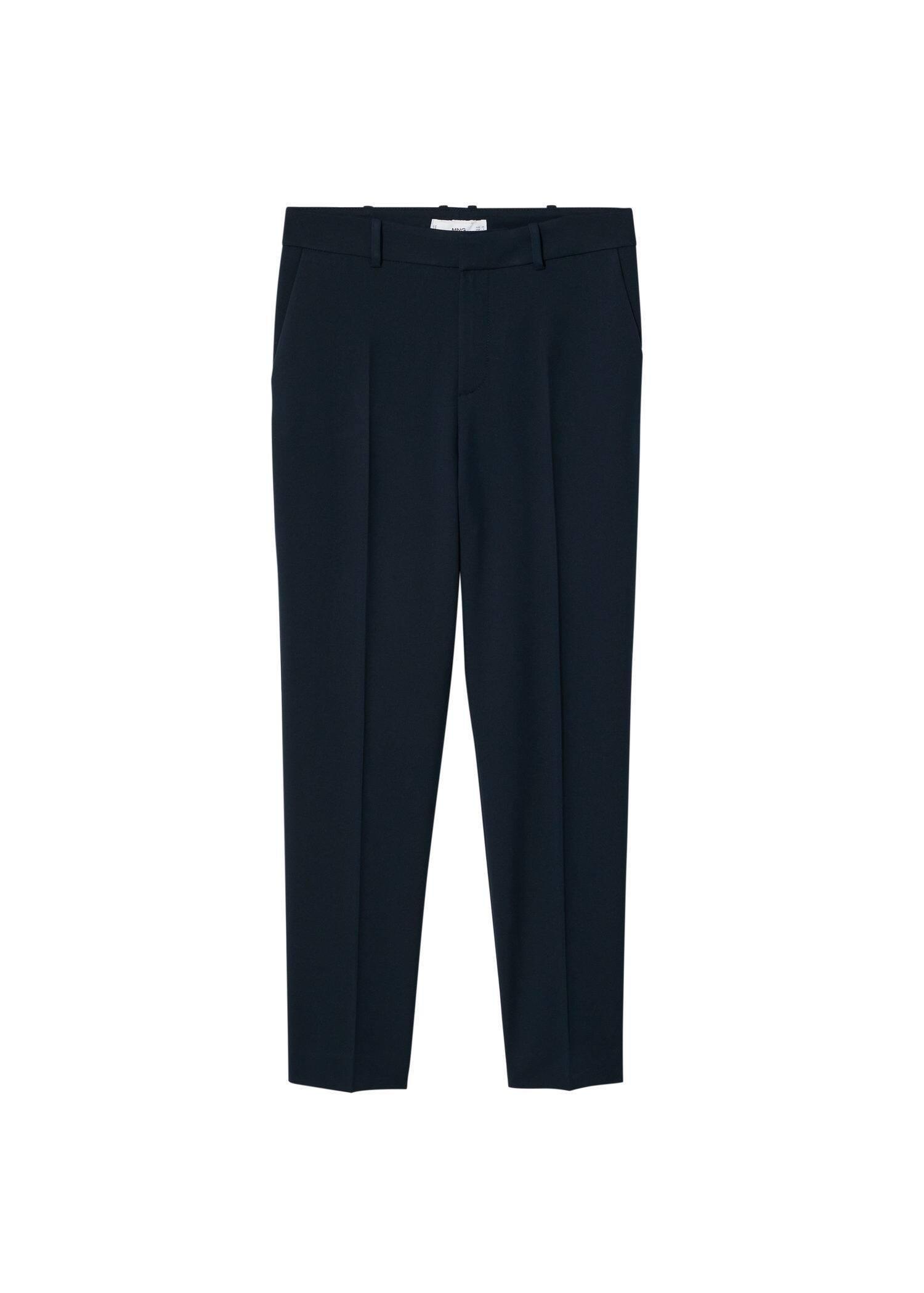 Navy Belt Suit Trousers, , large image number 9