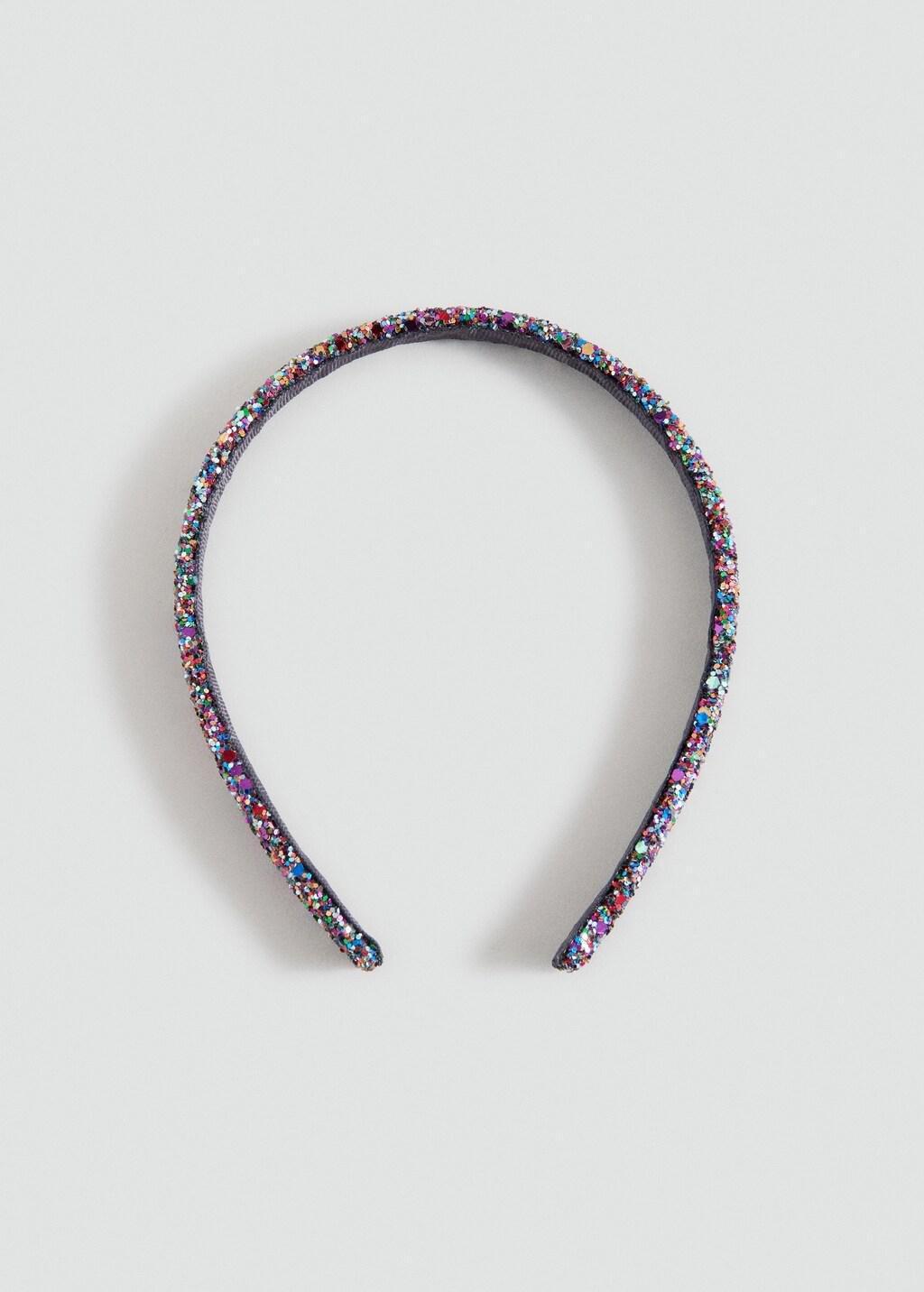 Pink Glitter Headband, Kids Girls, Pink, large image number 2