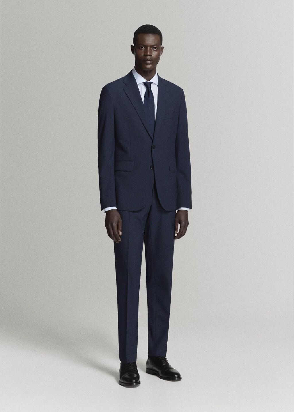 Navy Milan Slim Fit Suit Trousers, Navy, medium