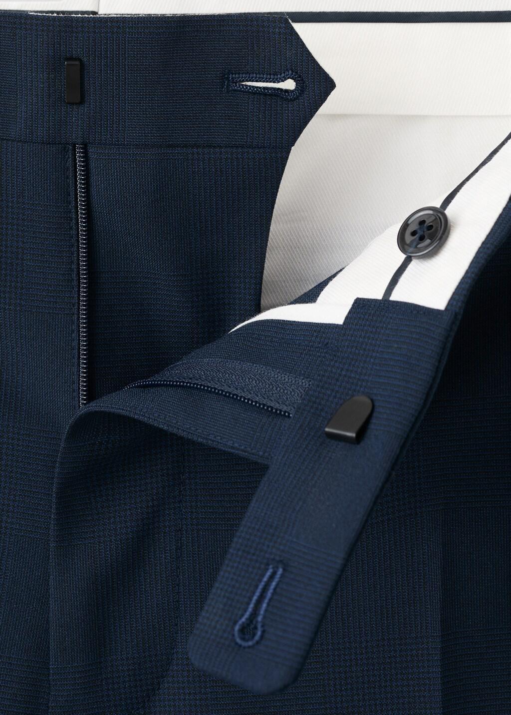 Navy Milan Slim Fit Suit Trousers, Navy, large image number 5