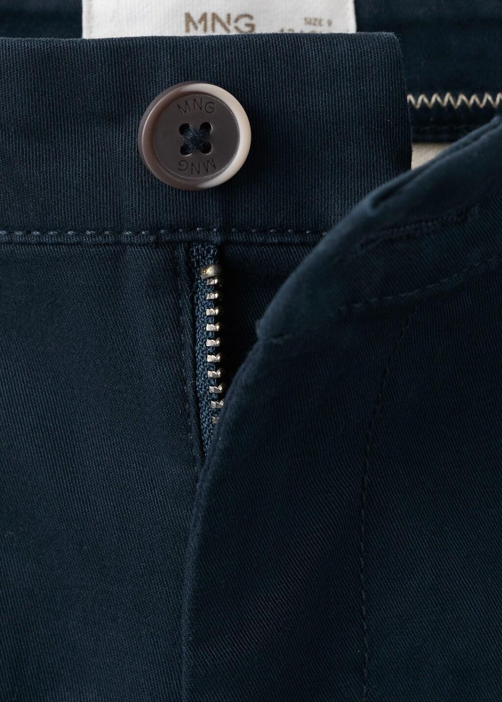 NAVY Chino trousers with turn-up hem, Kids Boy, Navy, large image number 1