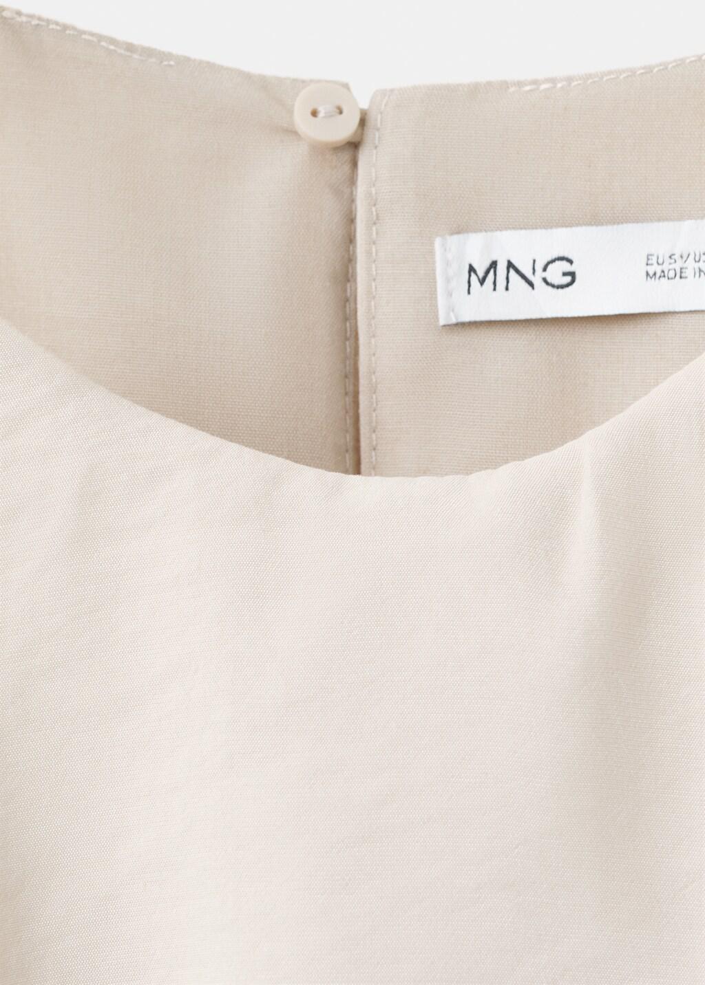 Beige Modal Ruffle Dress, Light Beige, large image number 1