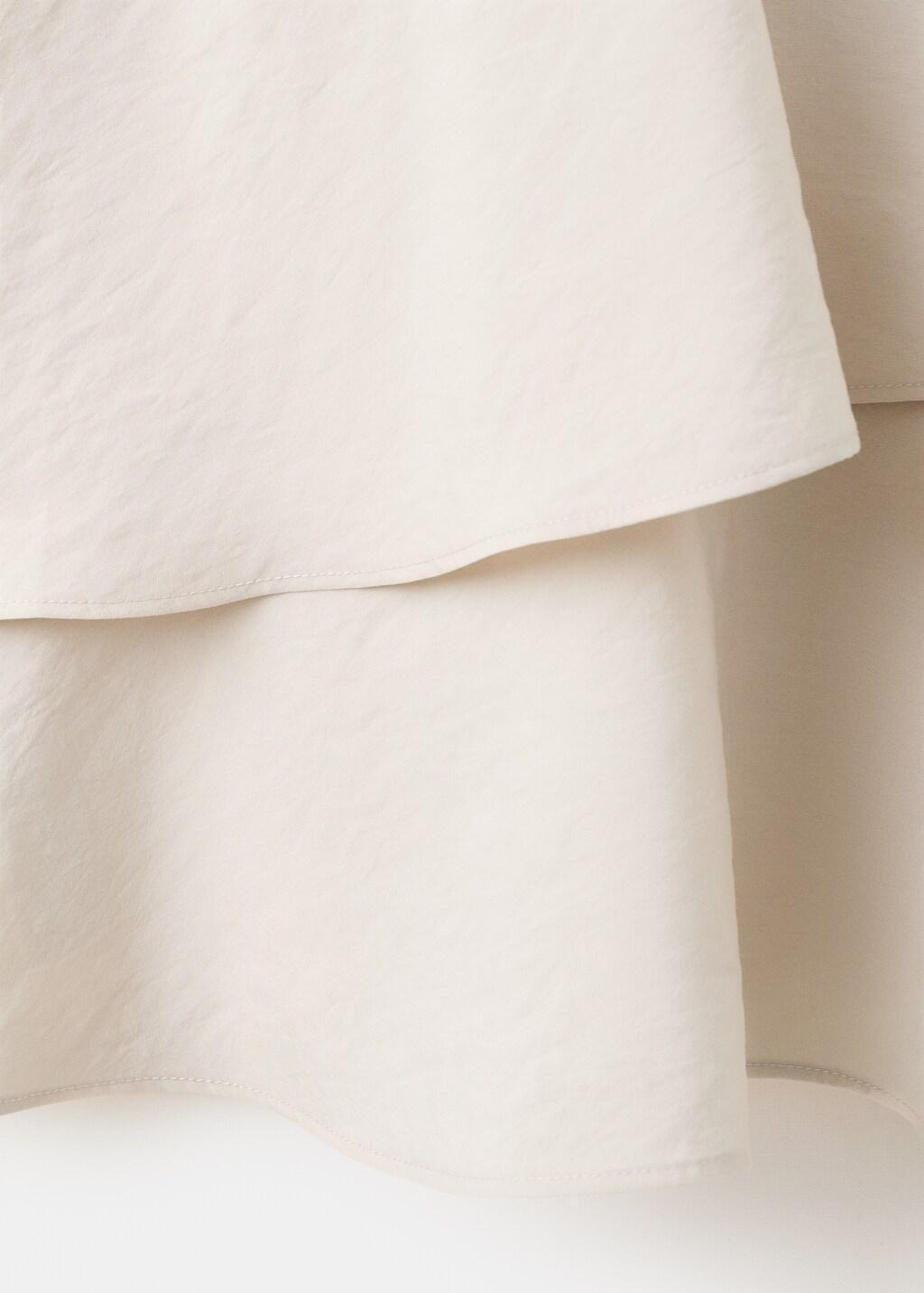 Beige Modal Ruffle Dress, Light Beige, large image number 5