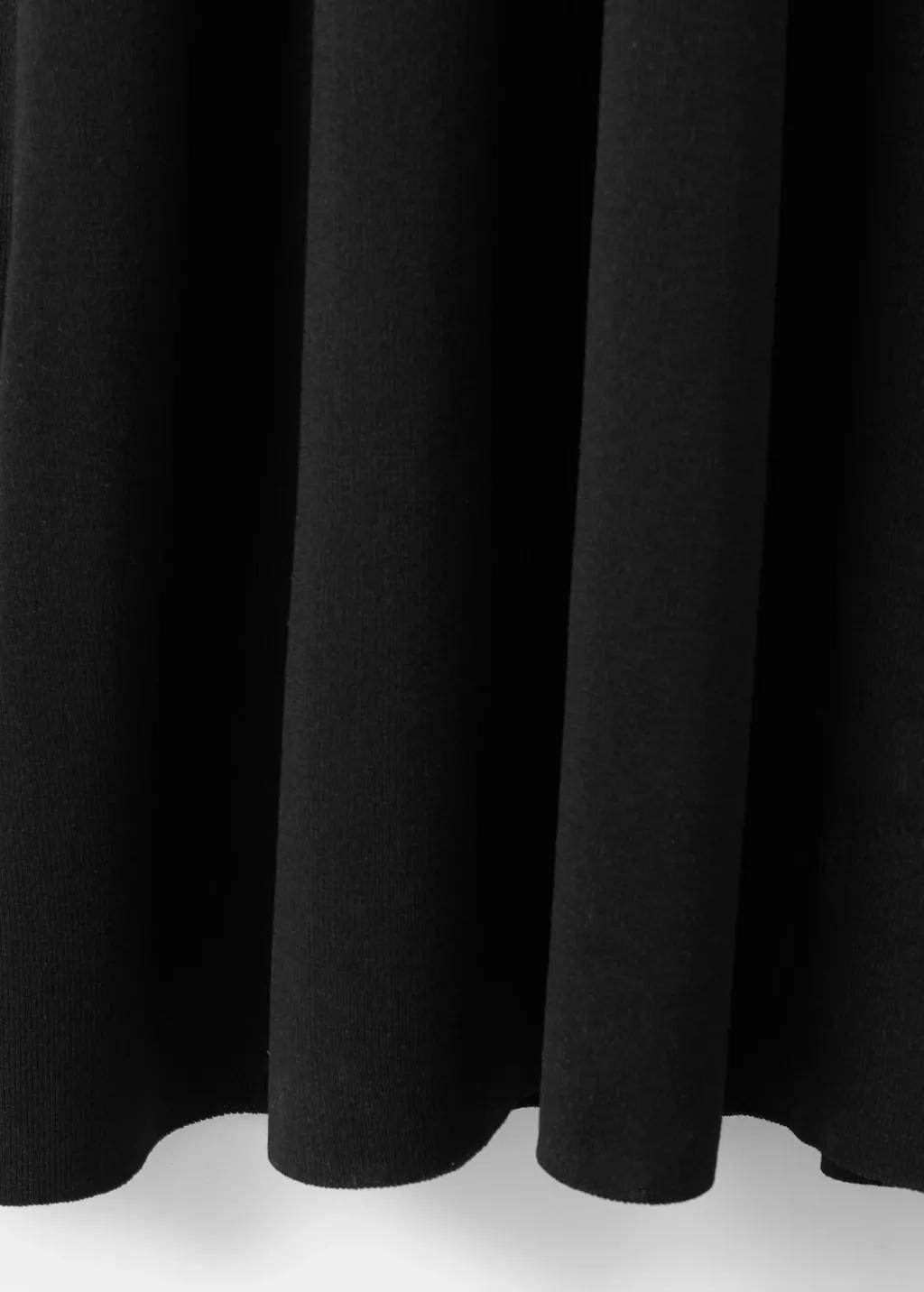 Black Halter Dress With Back Detail, Black, large image number 5