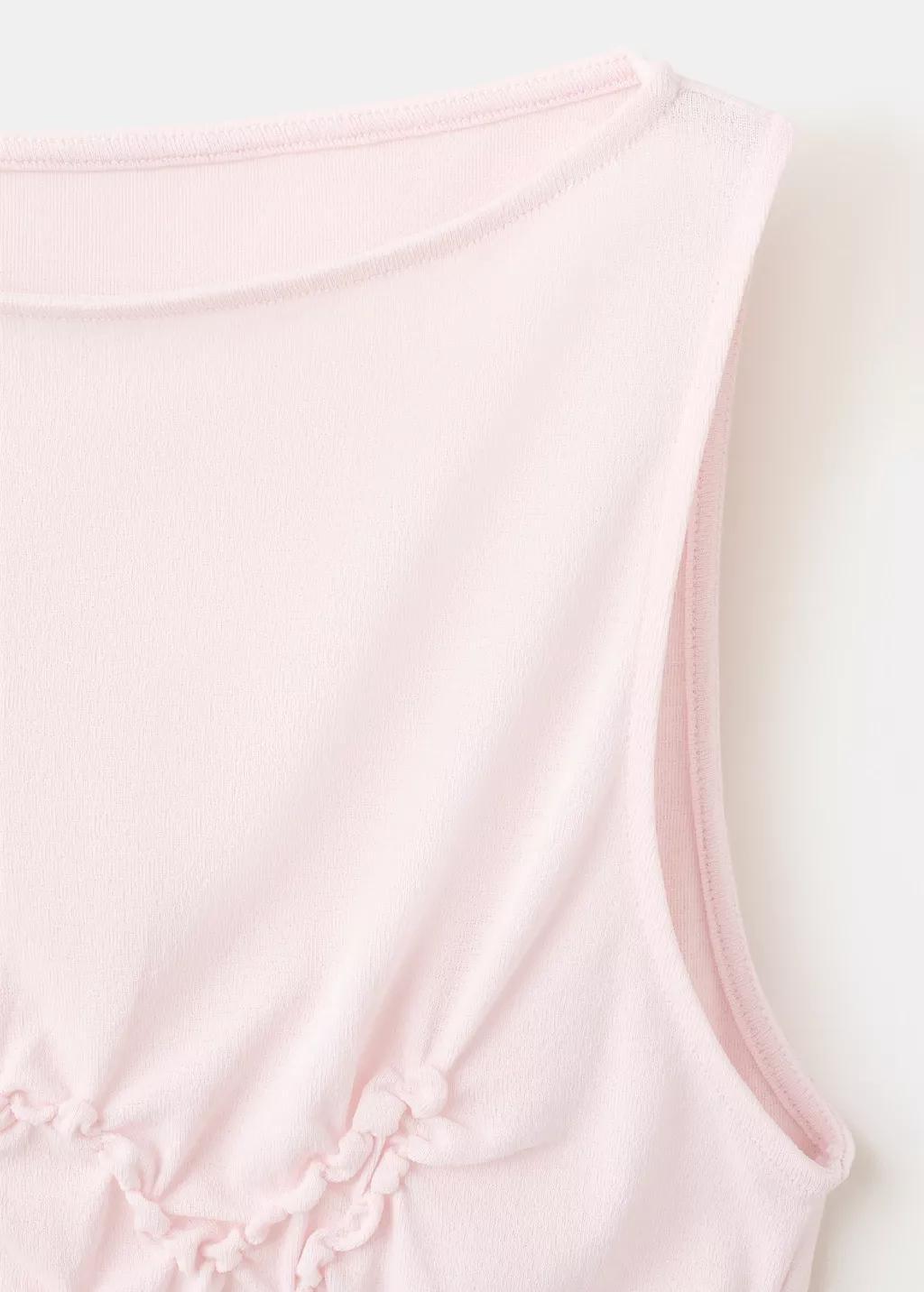 LT-PASTEL PINK Ruched fitted top, Light-Pastel Pink, large image number 1