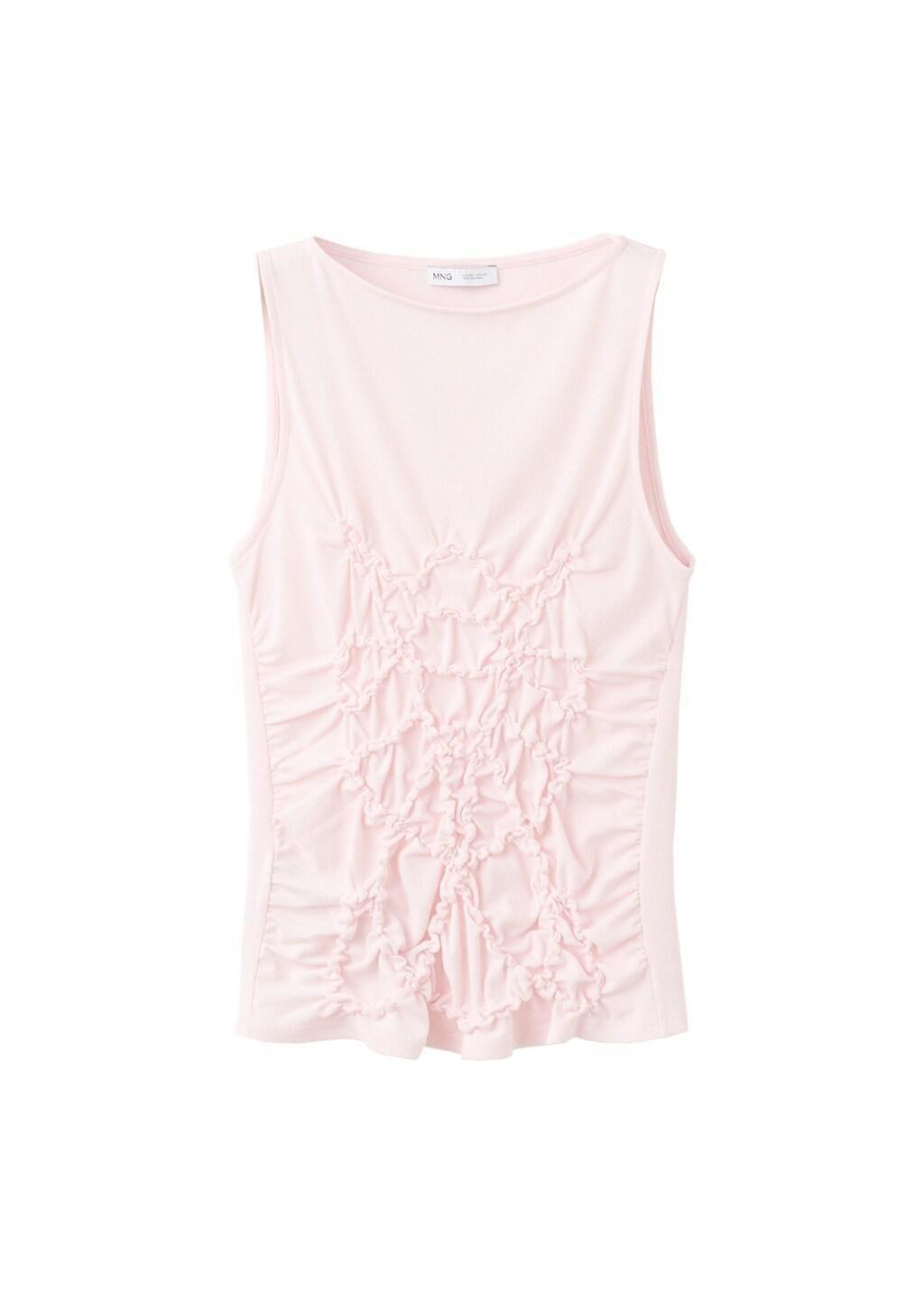 LT-PASTEL PINK Ruched fitted top, Light-Pastel Pink, large image number 6