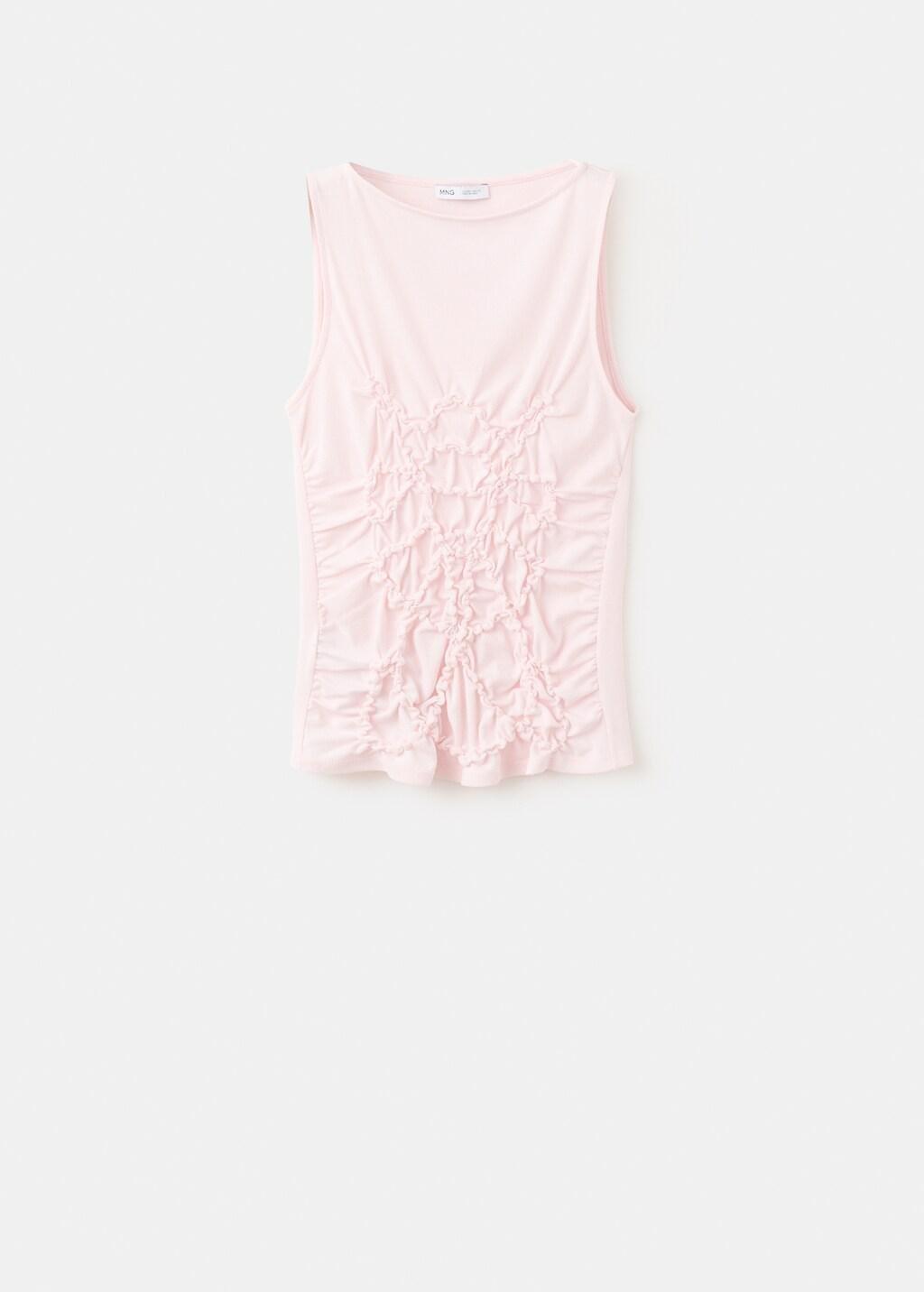 LT-PASTEL PINK Ruched fitted top, Light-Pastel Pink, large image number 7