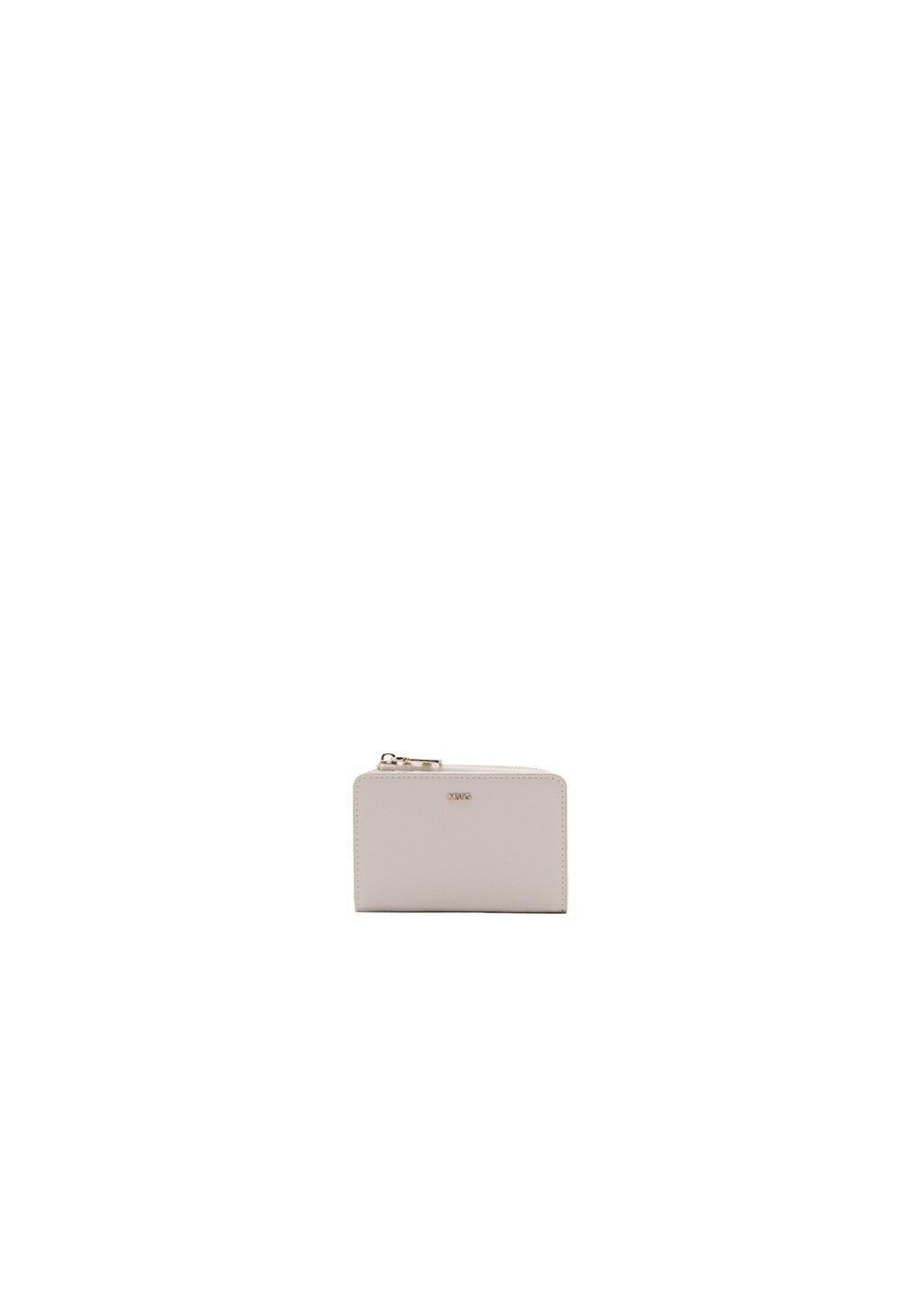 White Small Wallet With Saffiano Effect, 0201_03, large image number 2