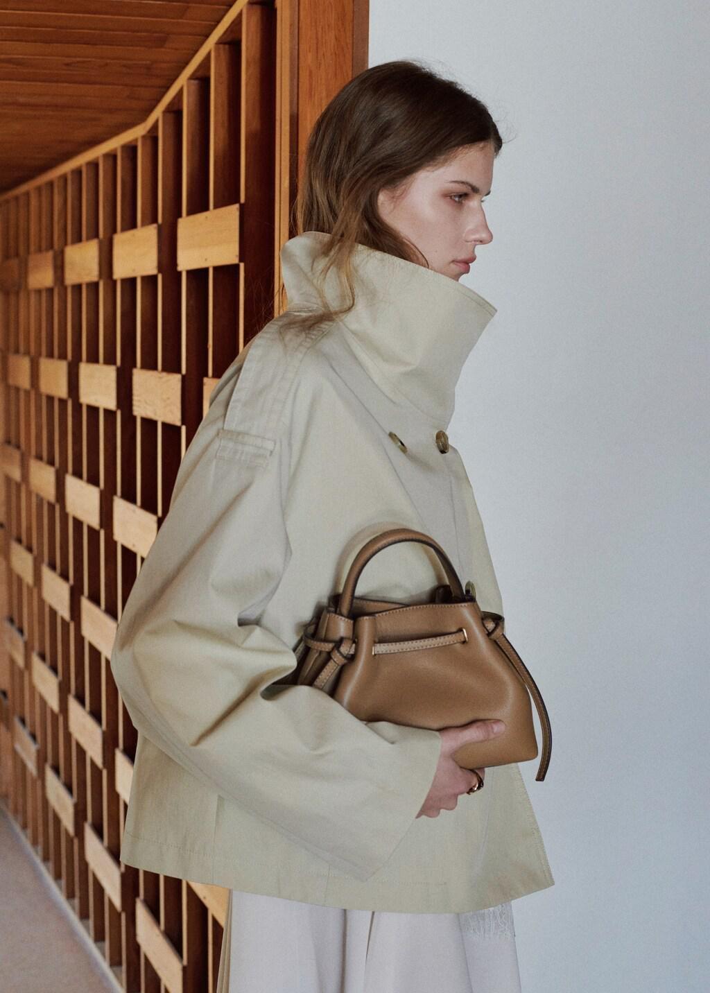 Brown Faux-Leather Bucket Handbag, 0201_09, large image number 0