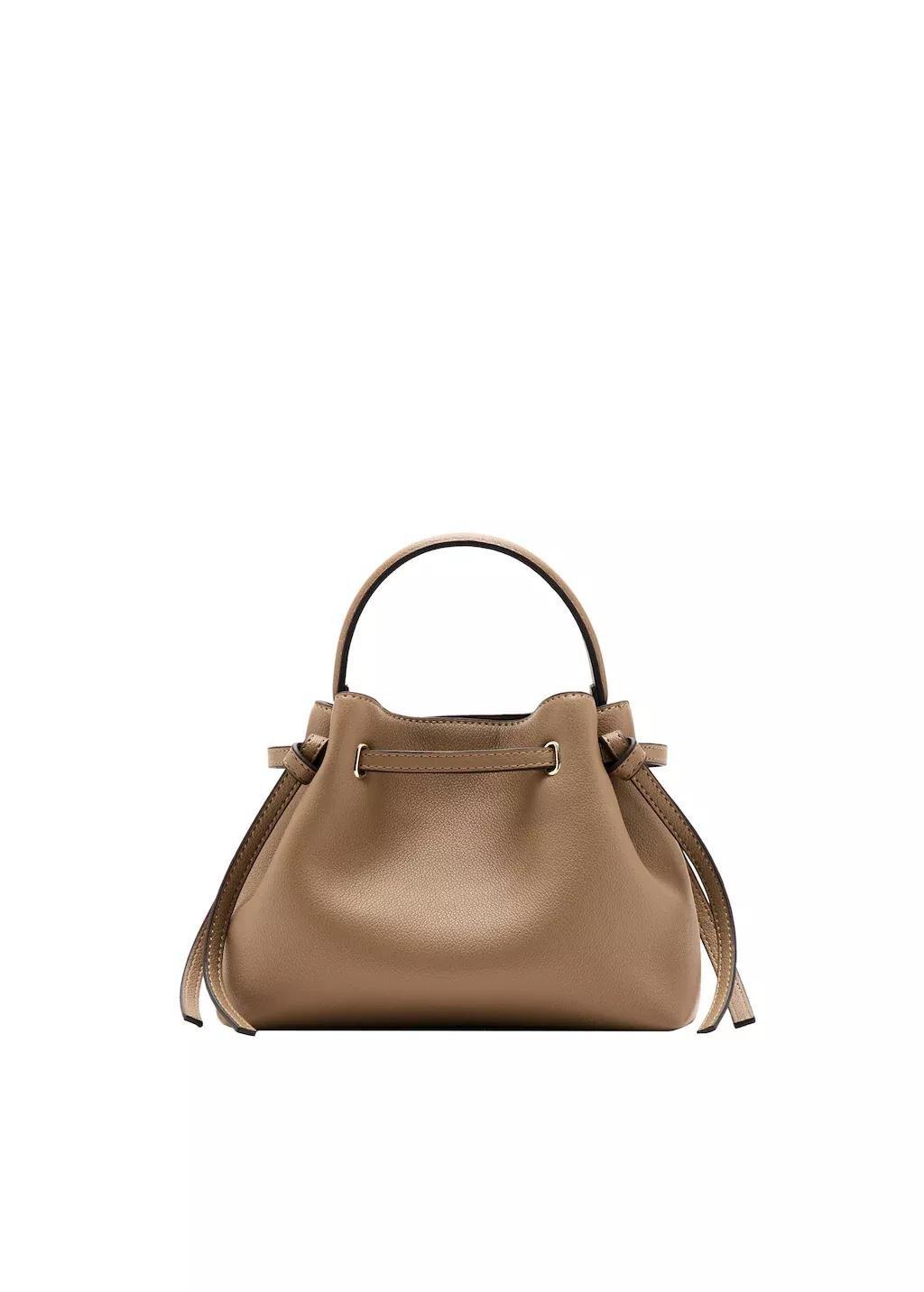 Brown Faux-Leather Bucket Handbag, 0201_09, large image number 3