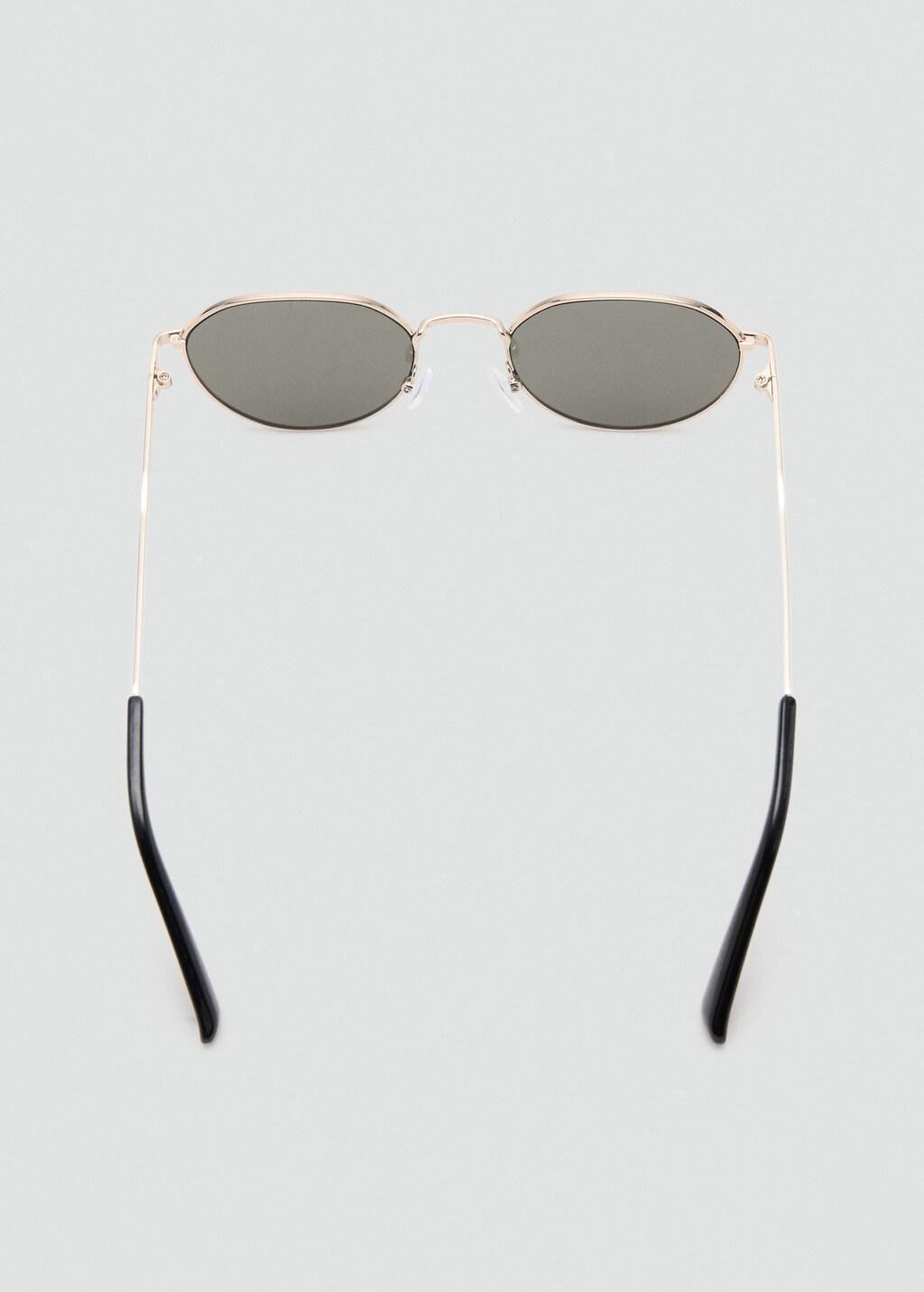 Gold Round Metal Sunglasses, Gold, large image number 1
