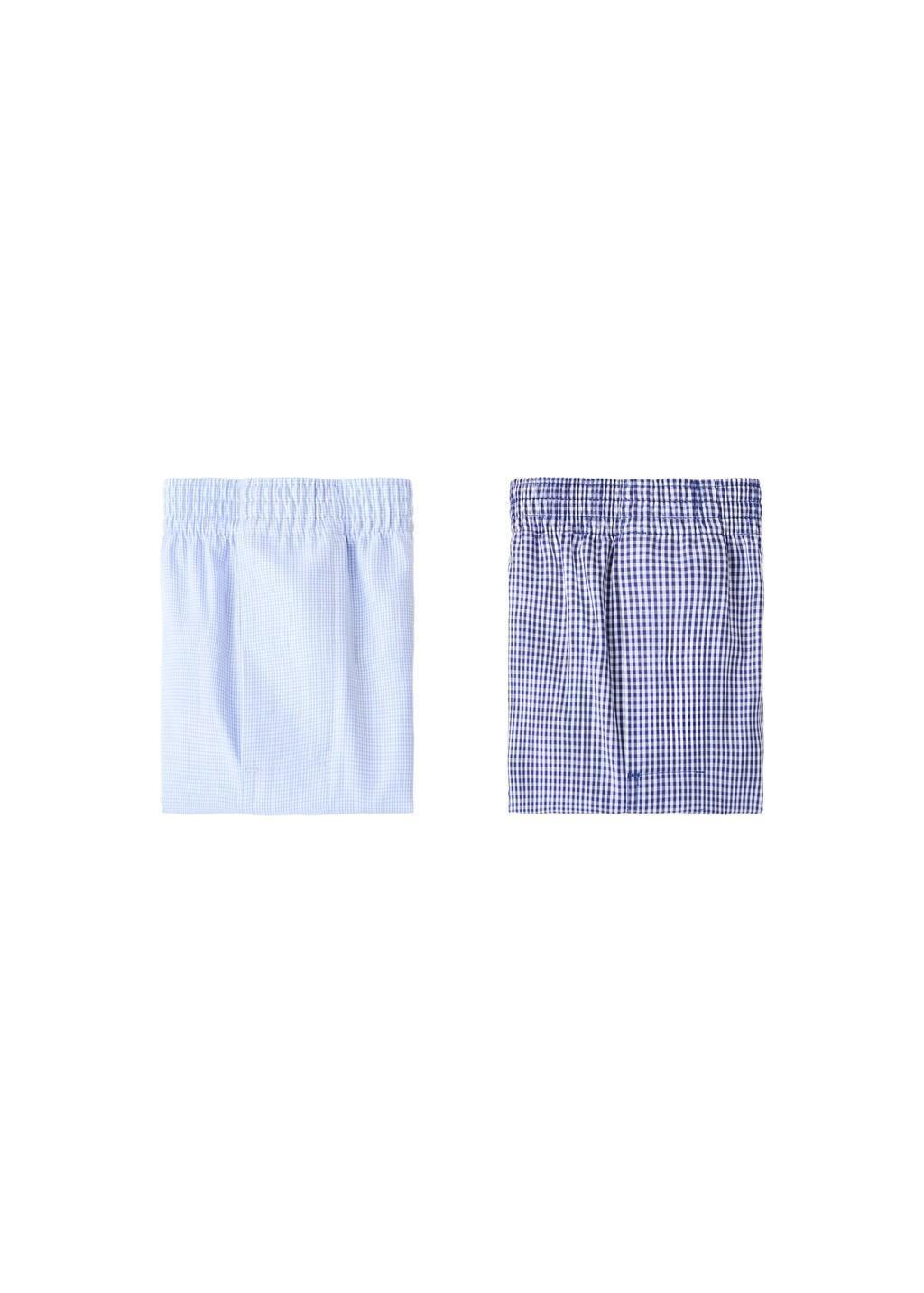 Blue Pack Of 2 Combined Undertrousers, Medium Blue, large image number 3