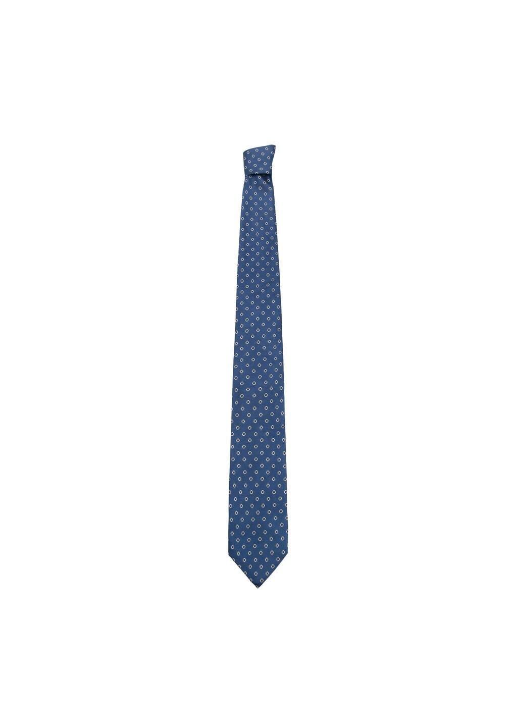 Blue Lt Pastel Printed Silk Tie, Light-Pastel Blue, large image number 1