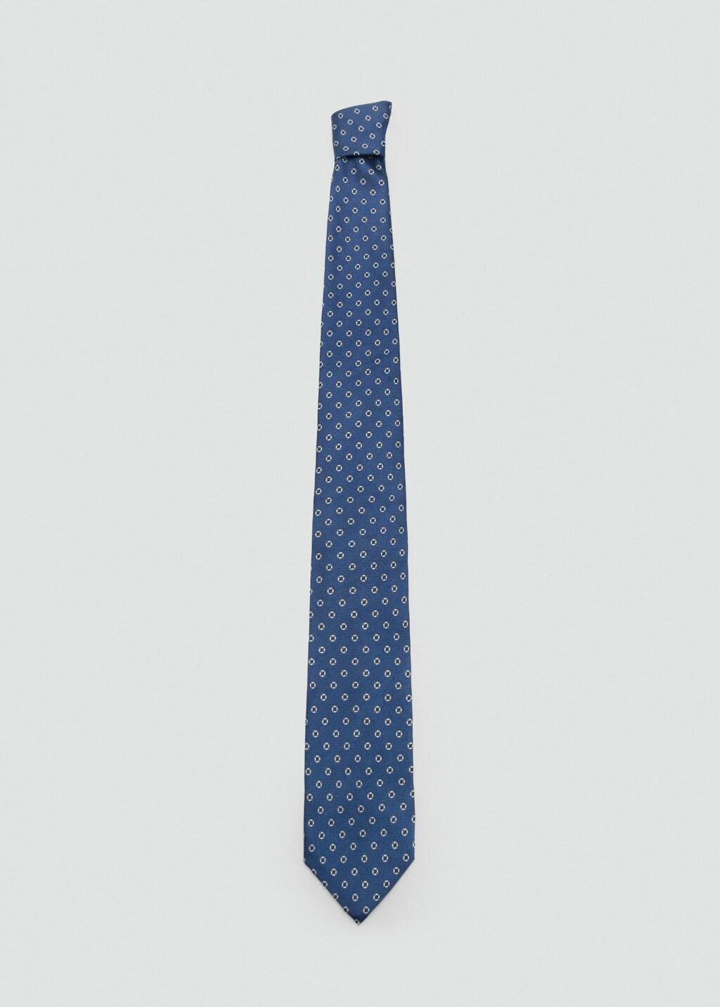 Blue Lt Pastel Printed Silk Tie, Light-Pastel Blue, large image number 2
