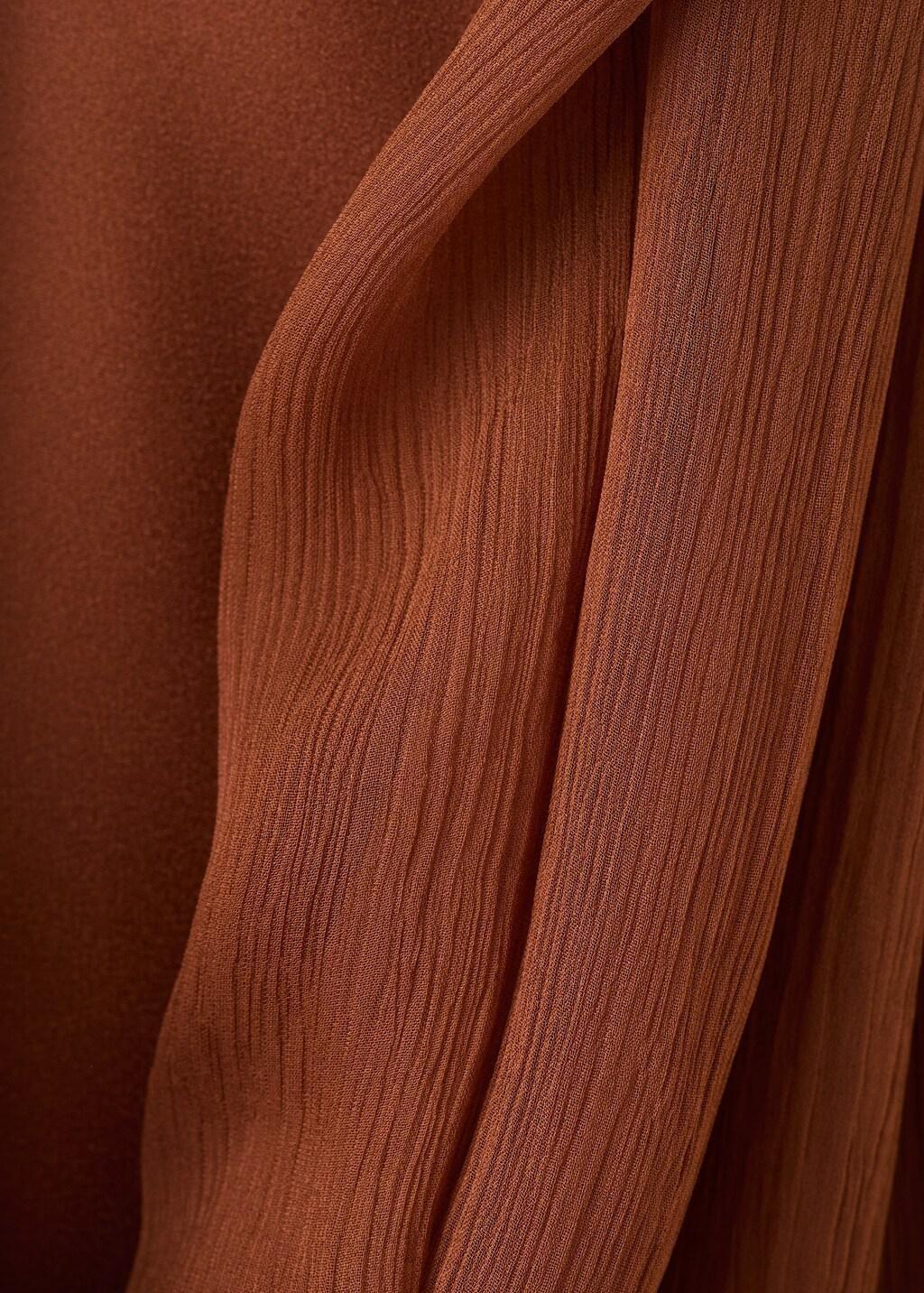 Brown Satin Halter Neck Dress, 0201_30, large image number 1