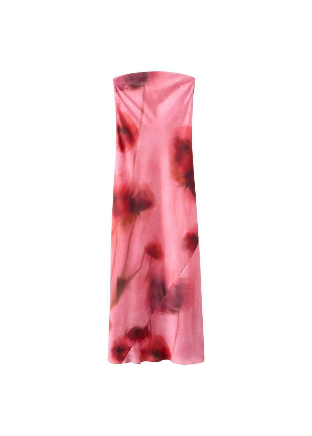 PINK Strapless floral dress, Light-Pastel Pink, large image number 6