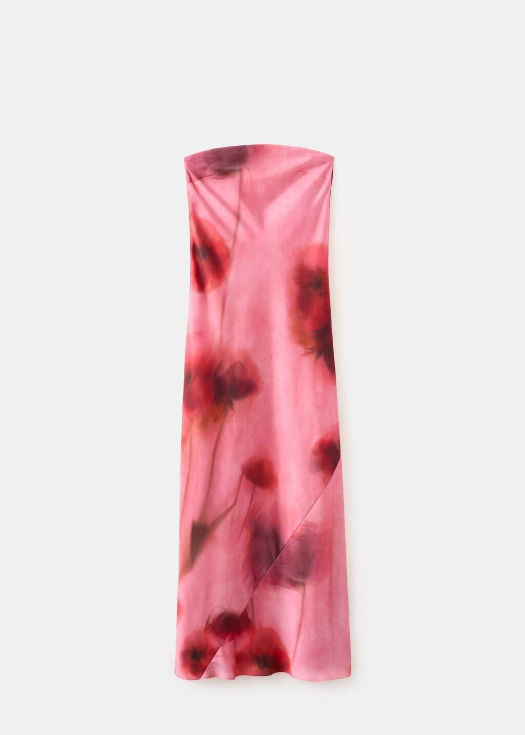 PINK Strapless floral dress, Light-Pastel Pink, large image number 7