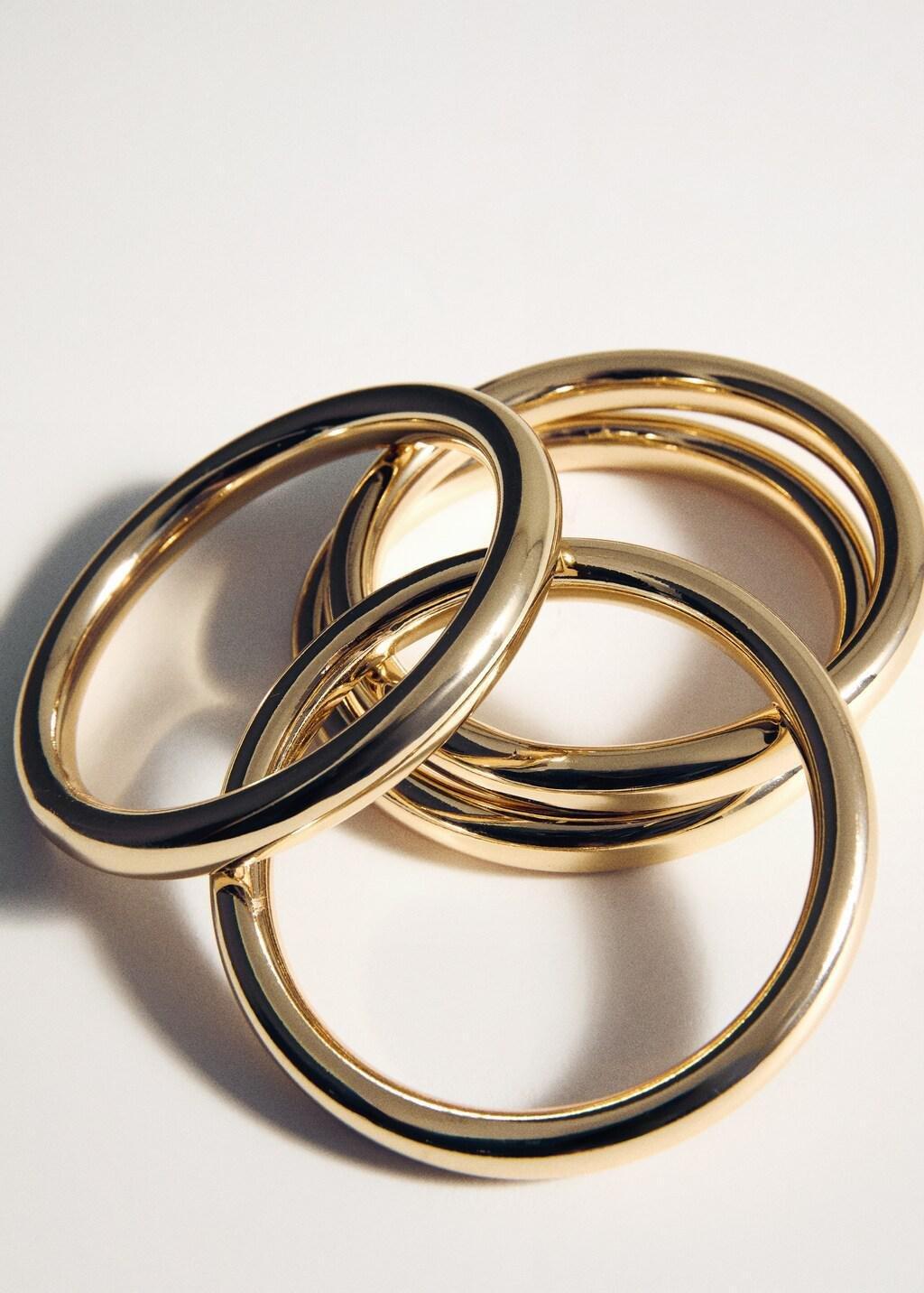 Gold Mixed Bracelet Set, Gold, large image number 2