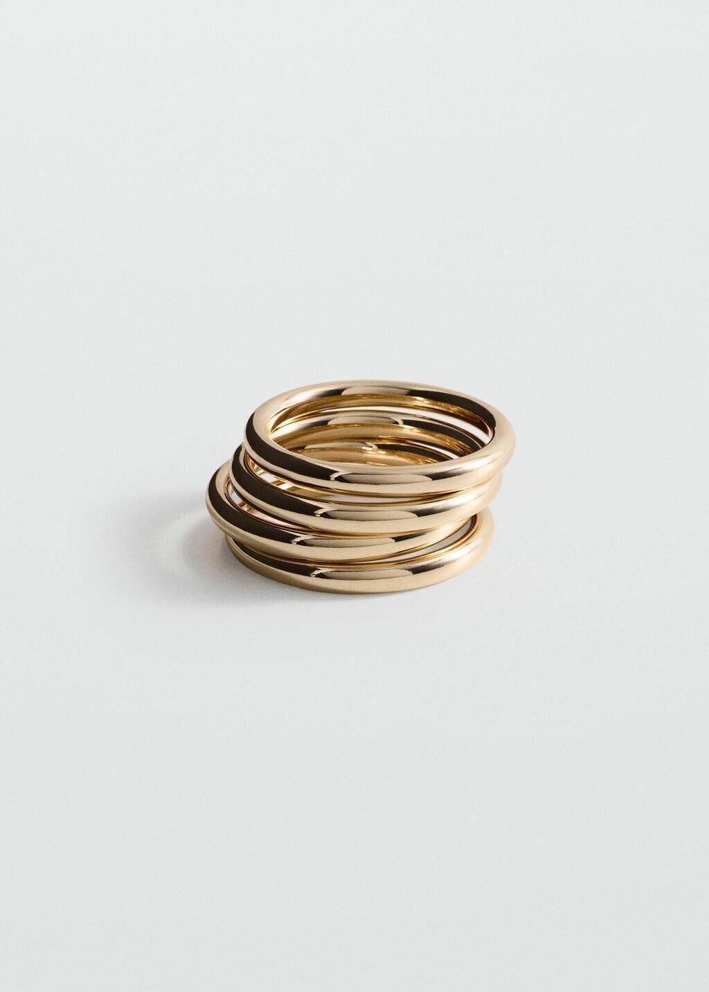 Gold Mixed Bracelet Set, Gold, large image number 4