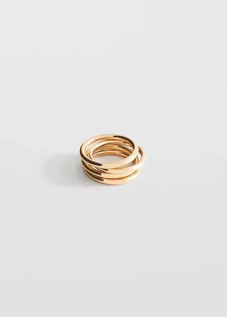 Gold Mixed Bracelet Set, Gold, large image number 6