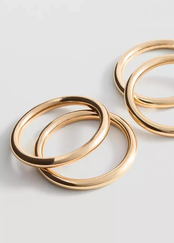Gold Mixed Bracelet Set, Gold, large image number 7