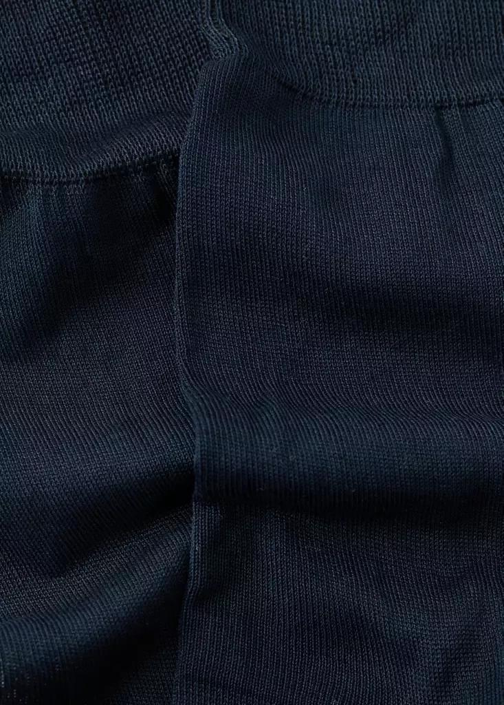 Navy Long Cotton Socks, Set Of 2, Navy, large image number 3