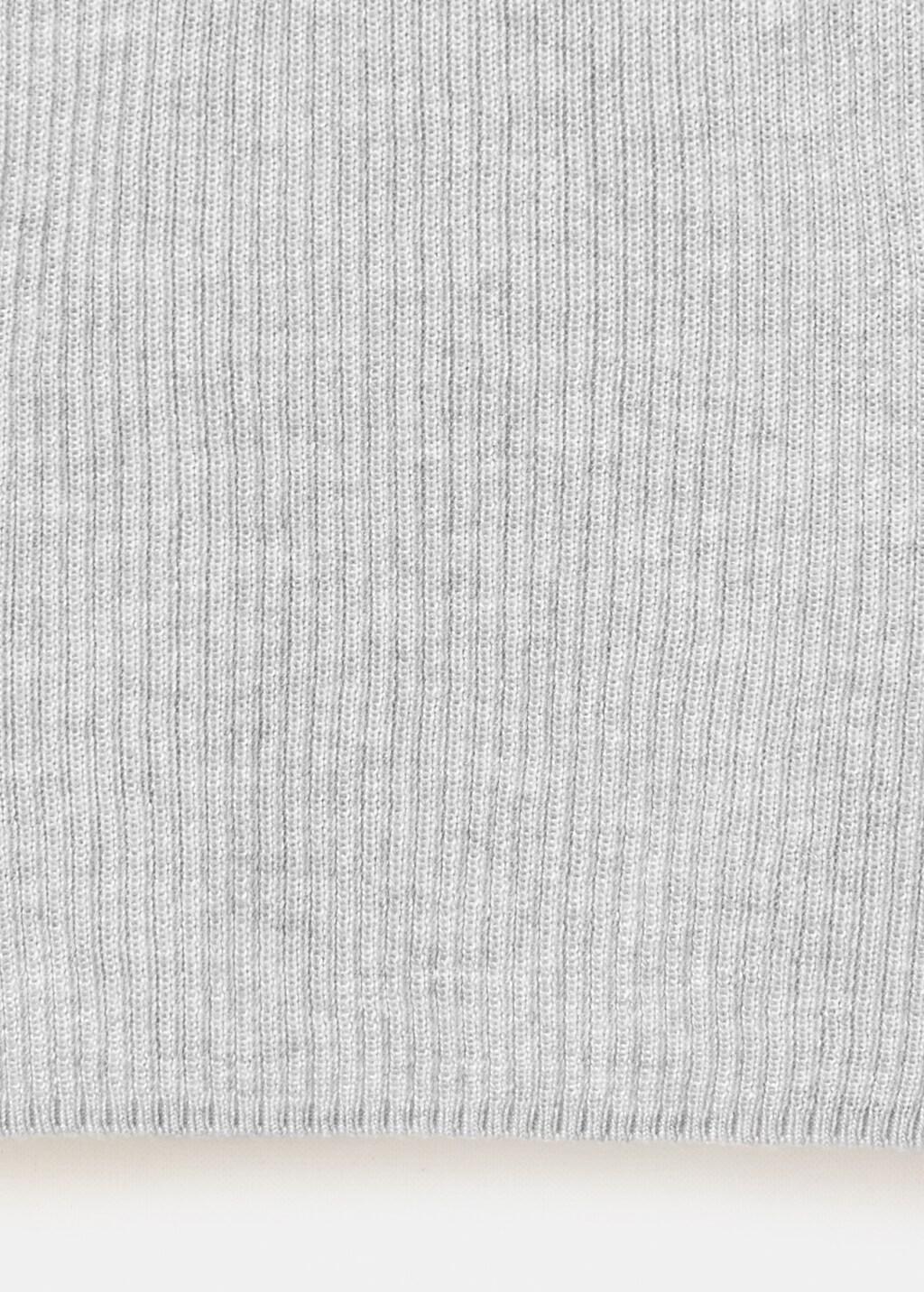 LT PASTEL GREY Asymmetrical ribbed top, Light Pastel Grey, large image number 2